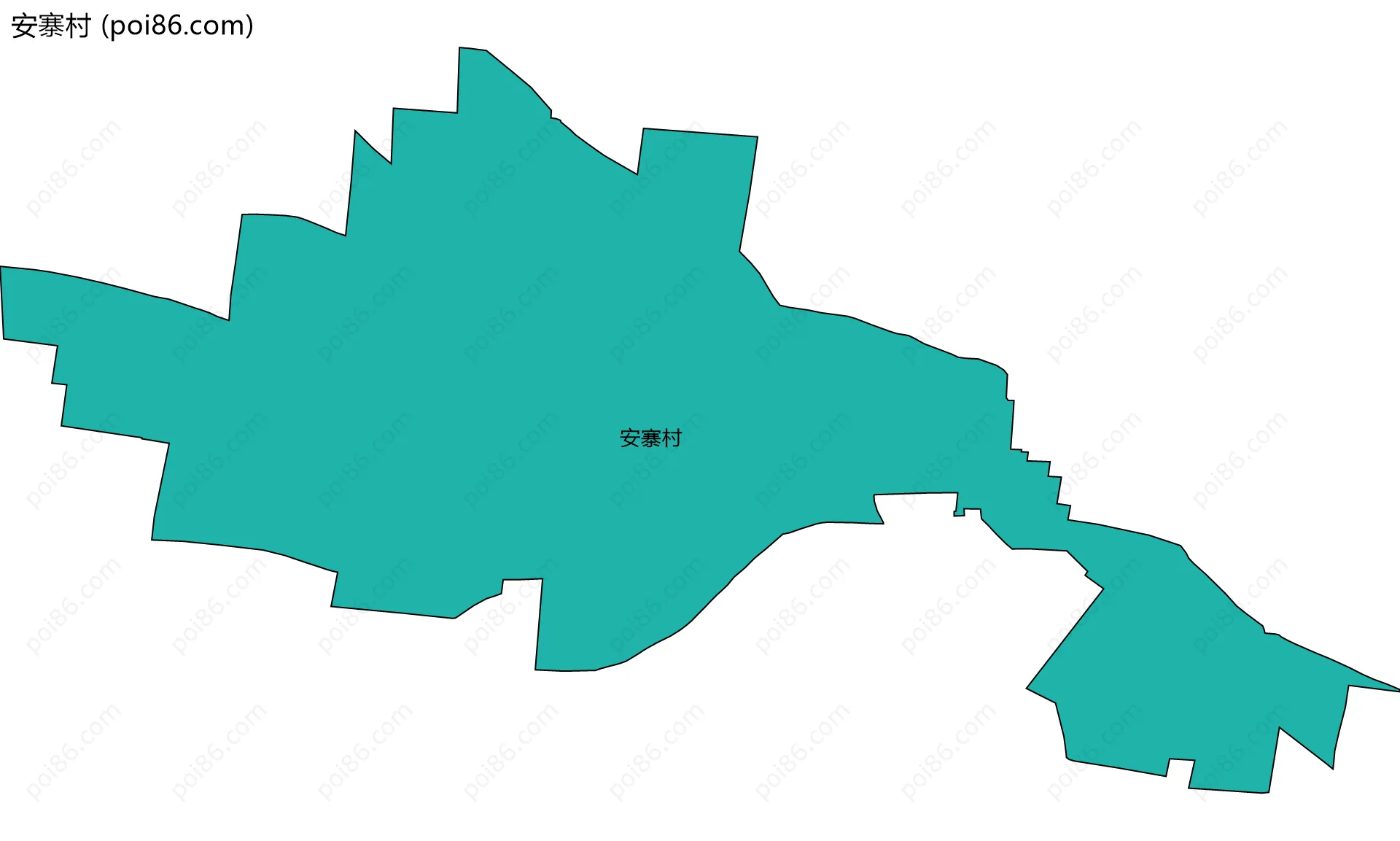 安寨村边界地图