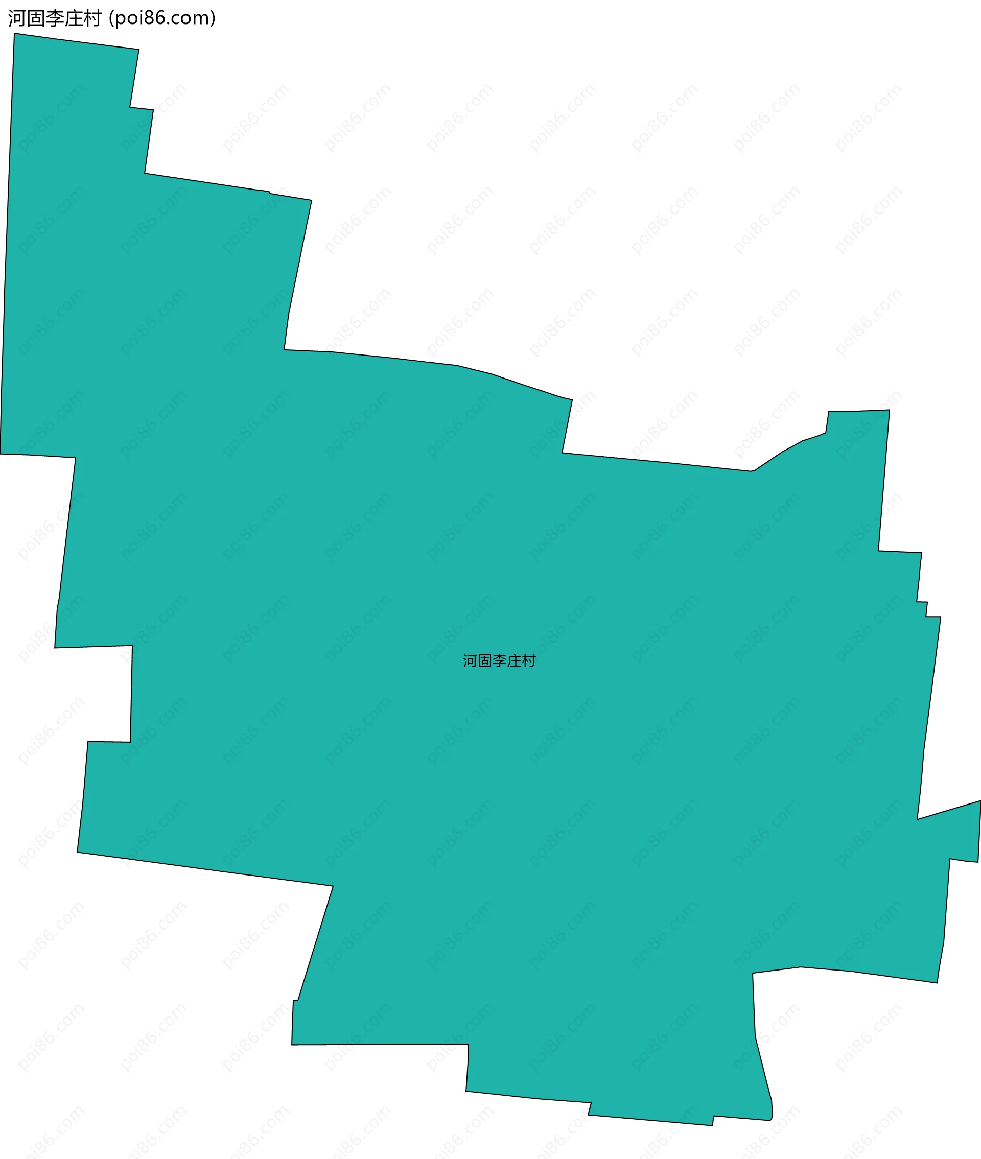 河固李庄村边界地图