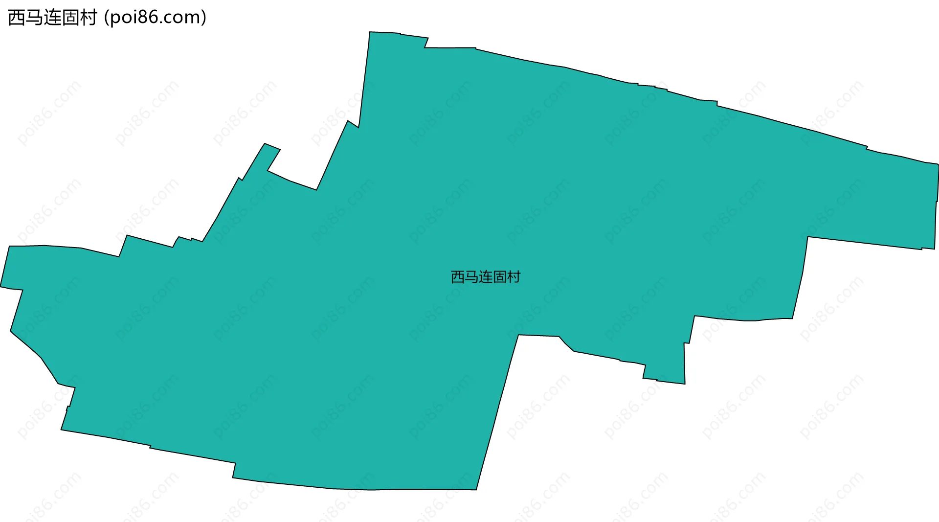 西马连固村边界地图