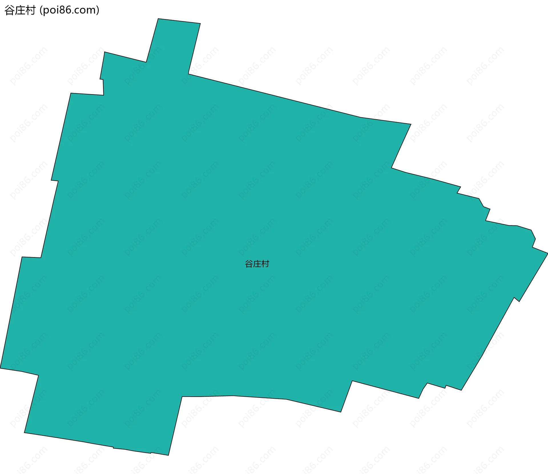 谷庄村边界地图