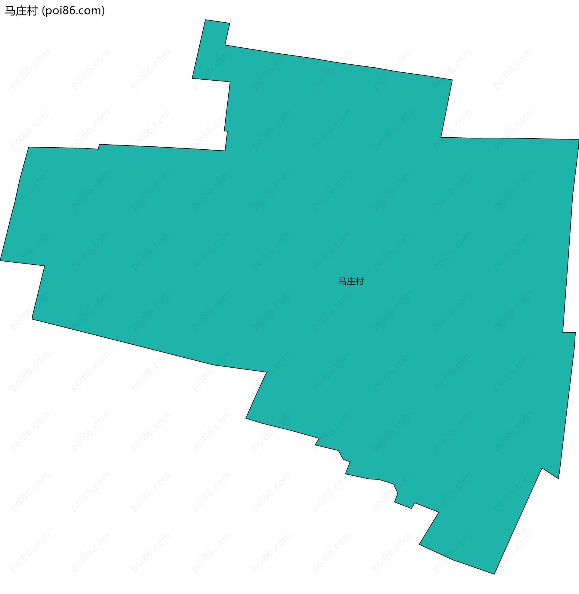 马庄村边界地图
