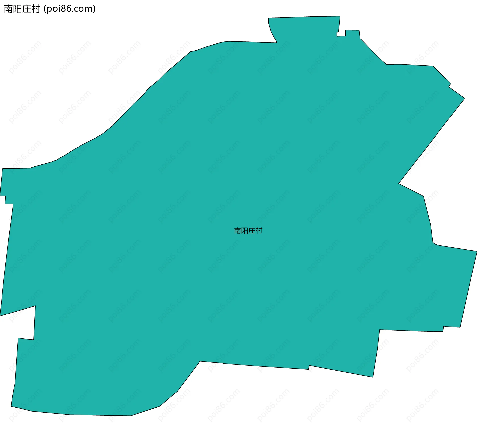 南阳庄村边界地图