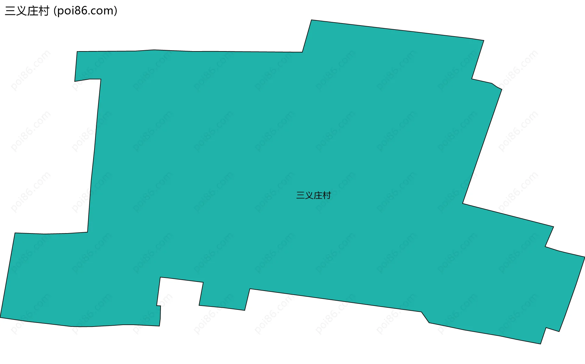 三义庄村边界地图