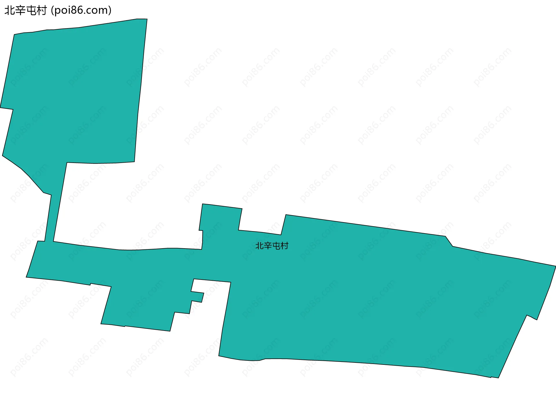 北辛屯村边界地图