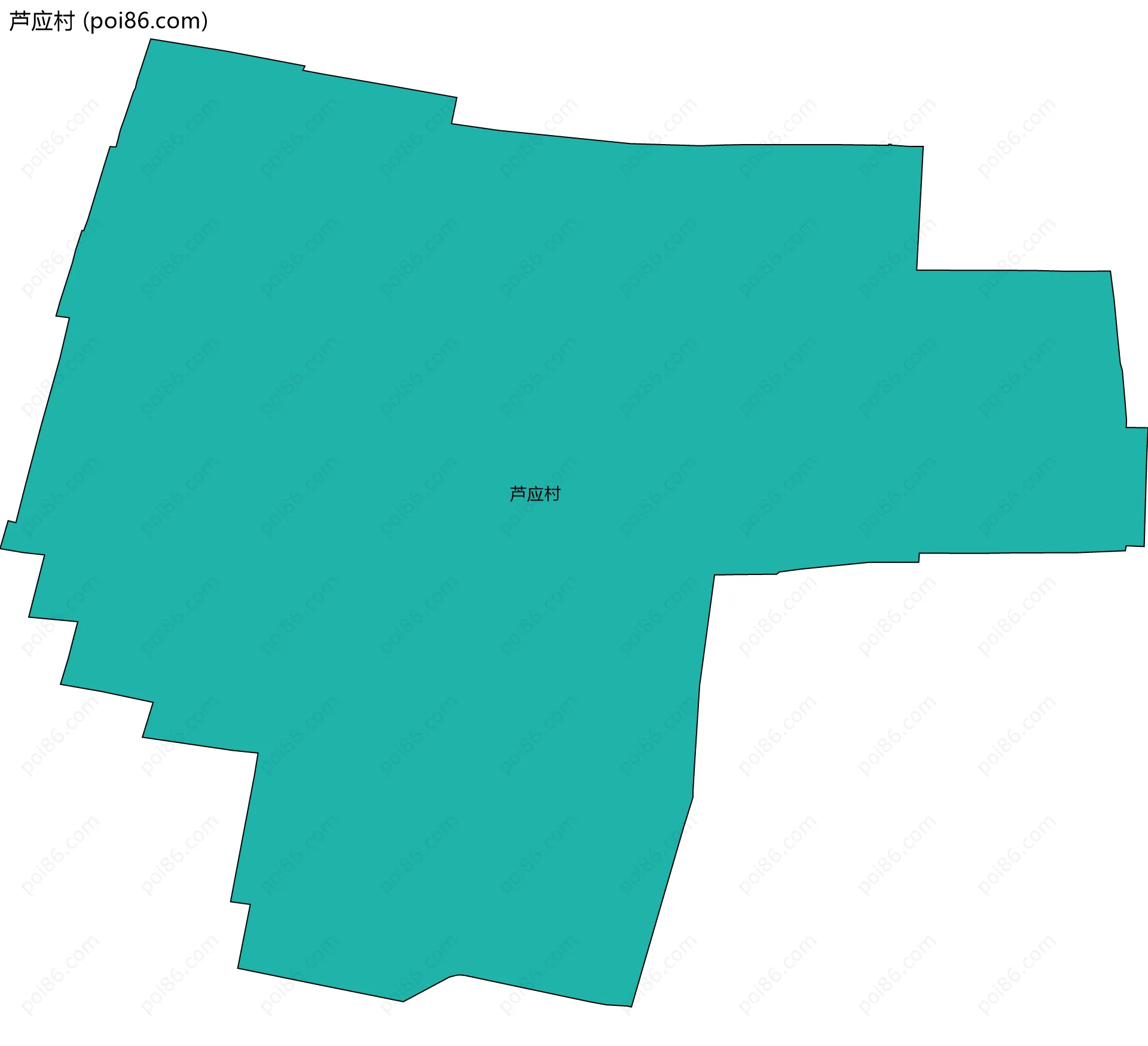 芦应村边界地图
