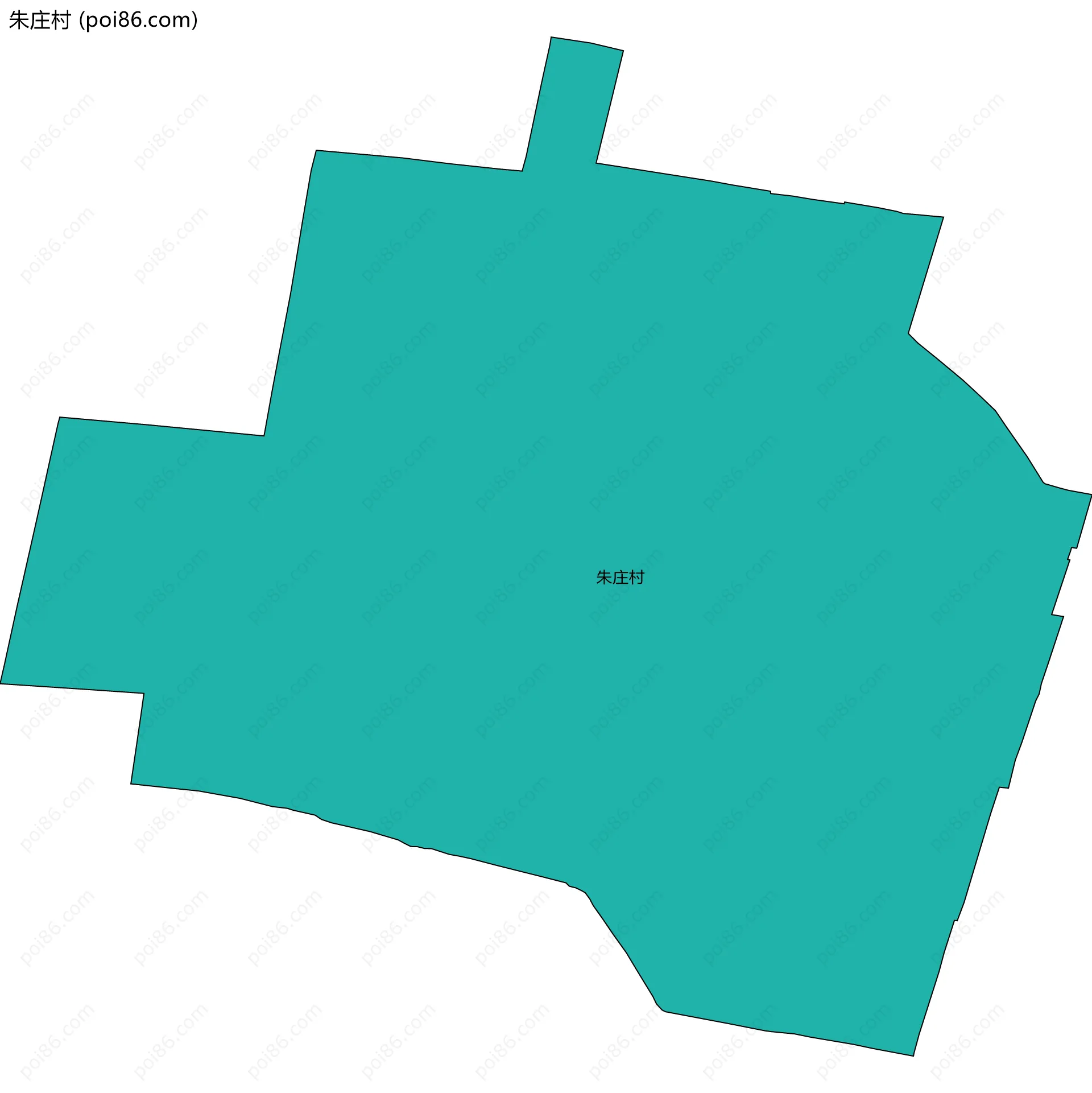 朱庄村边界地图