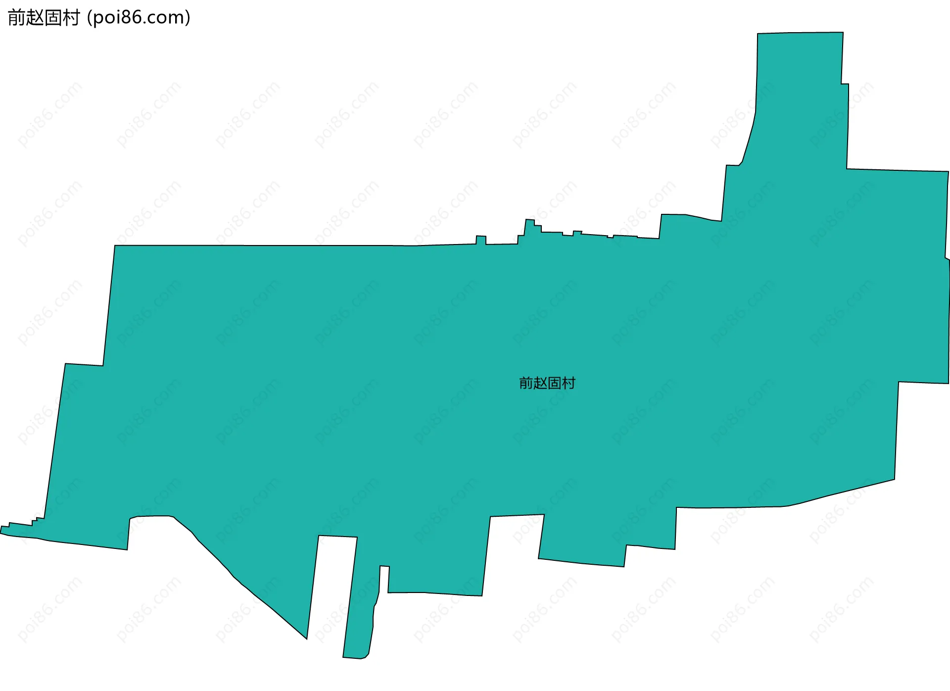 前赵固村边界地图