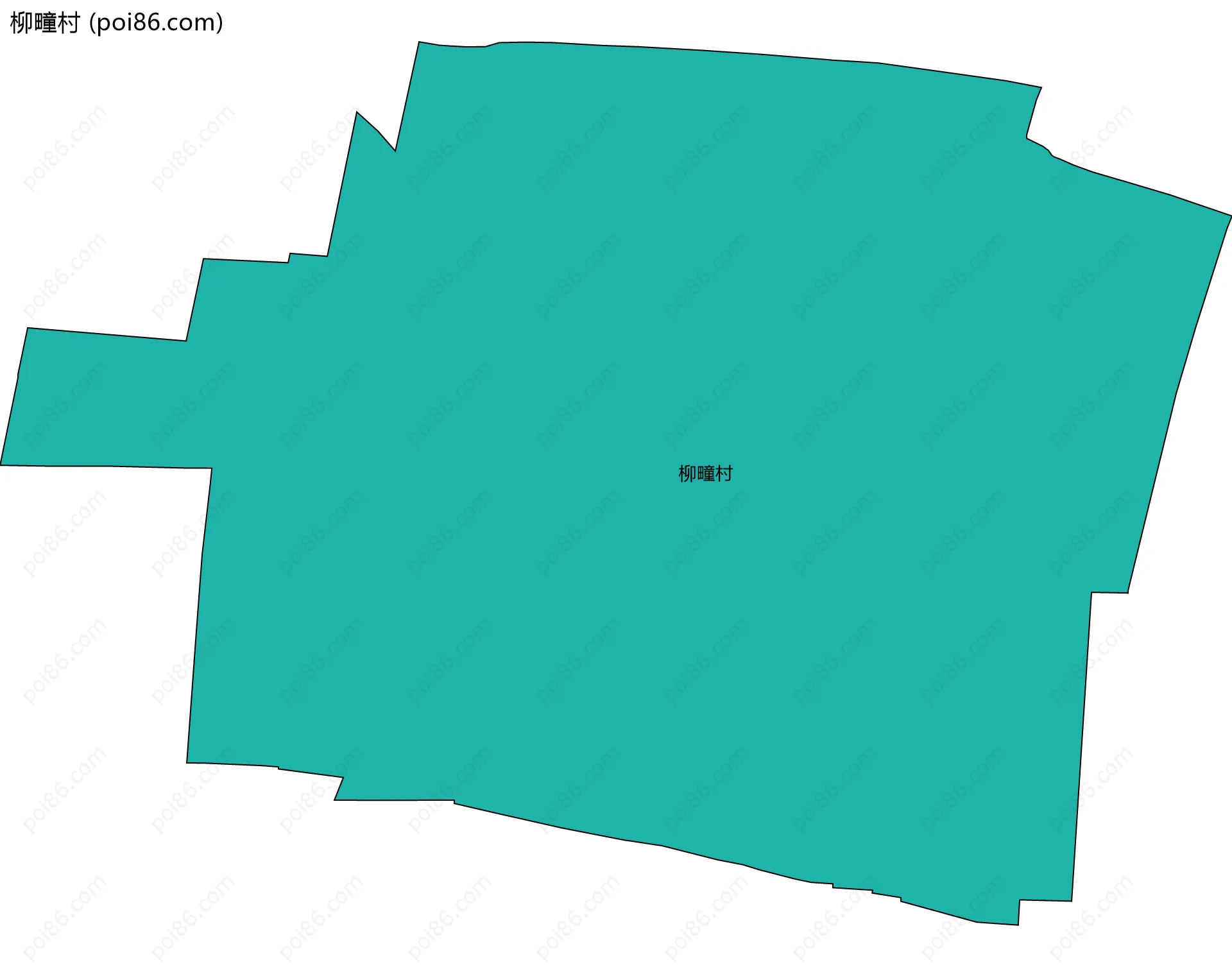 柳疃村边界地图