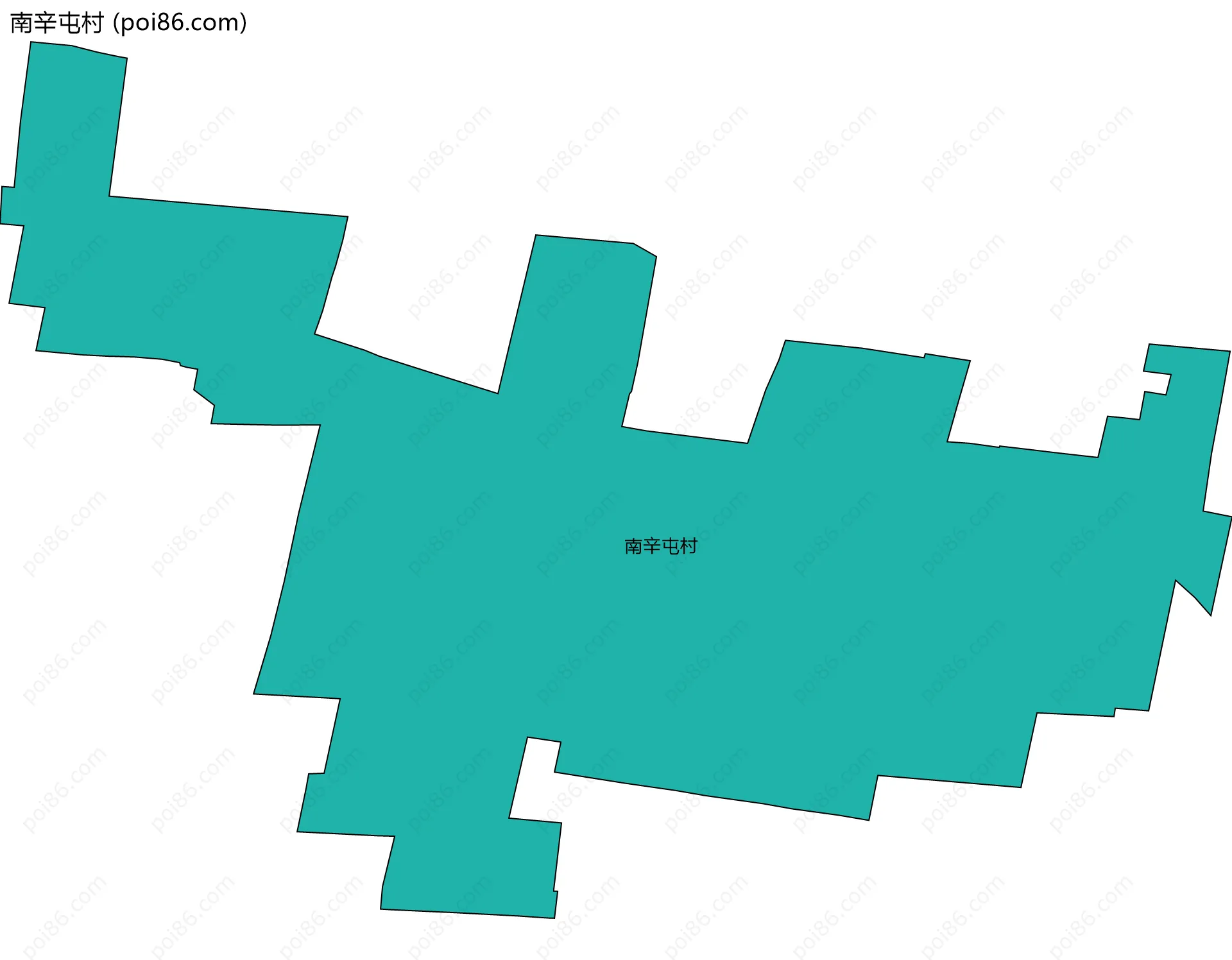南辛屯村边界地图
