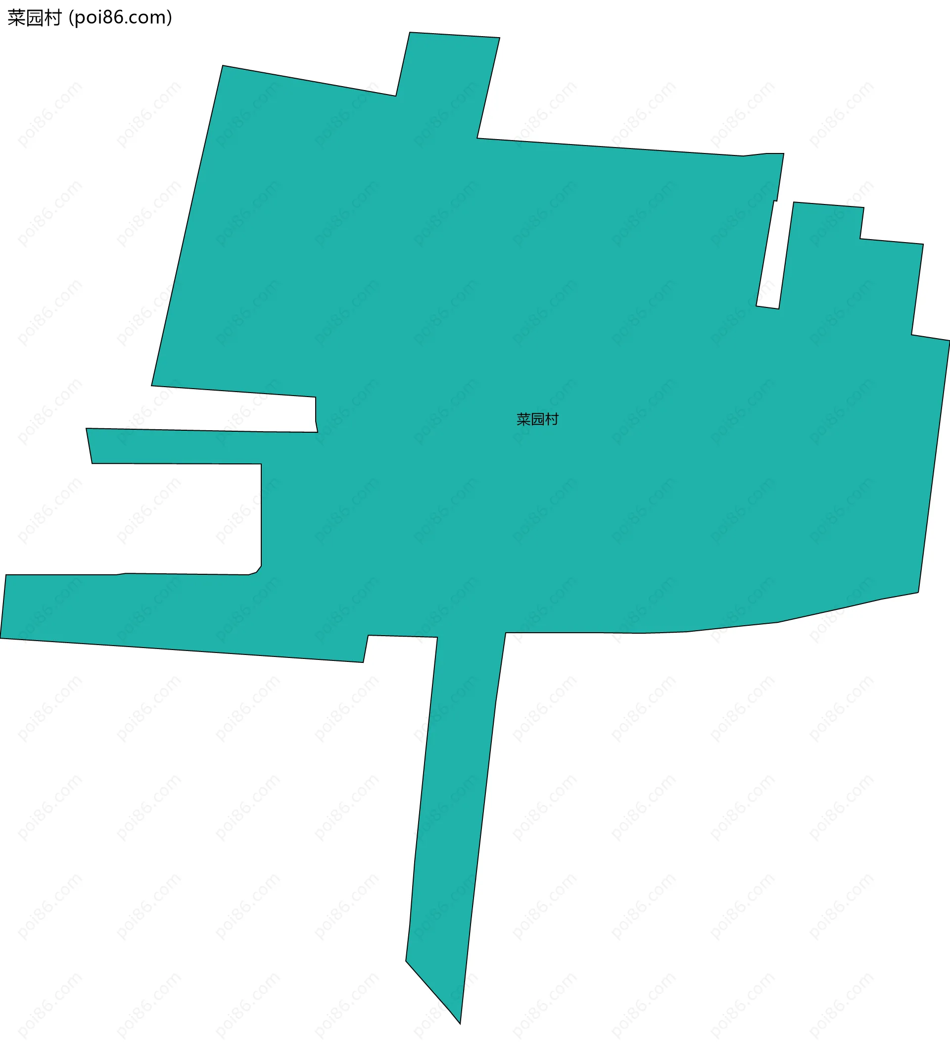 菜园村边界地图