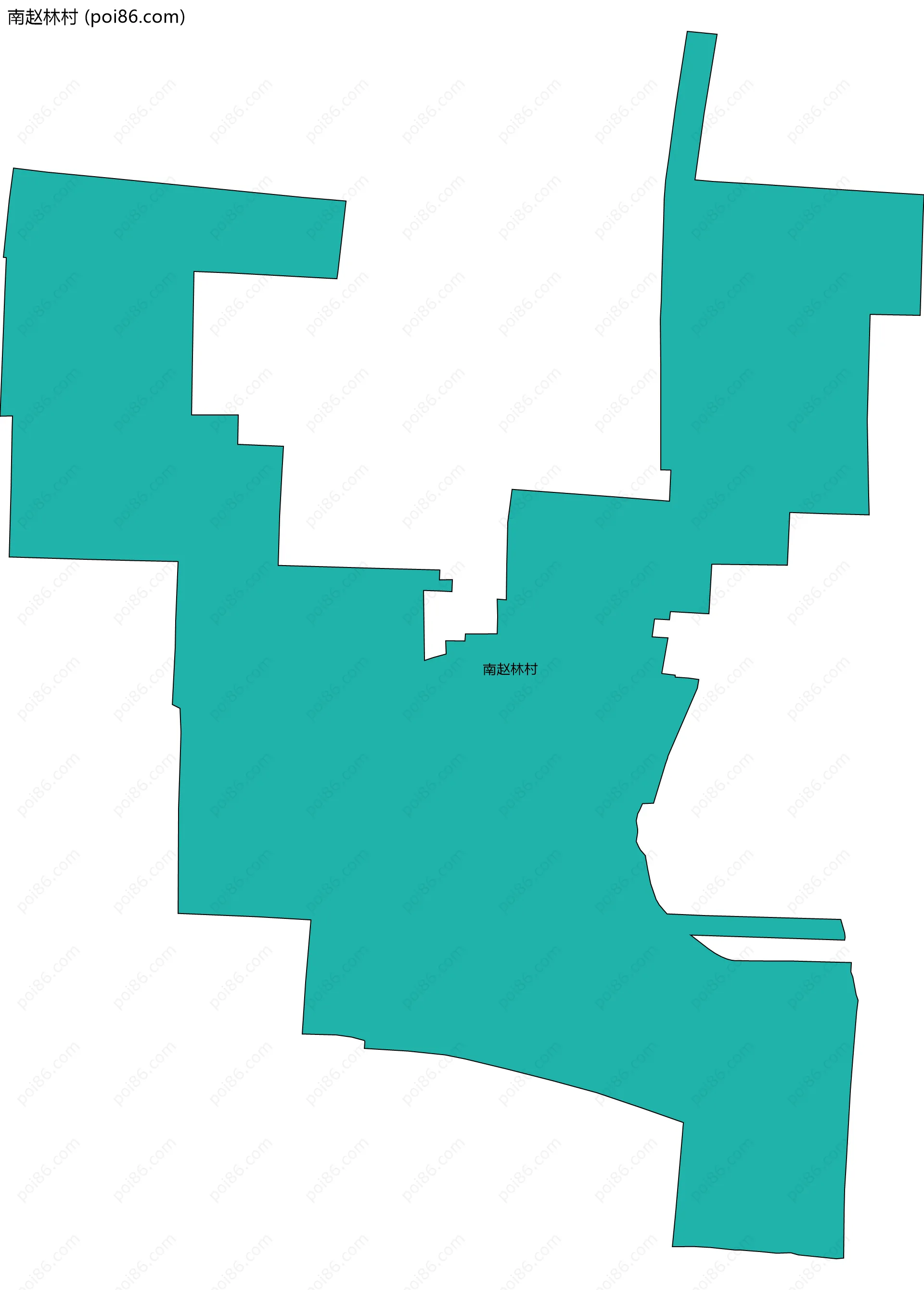 南赵林村边界地图