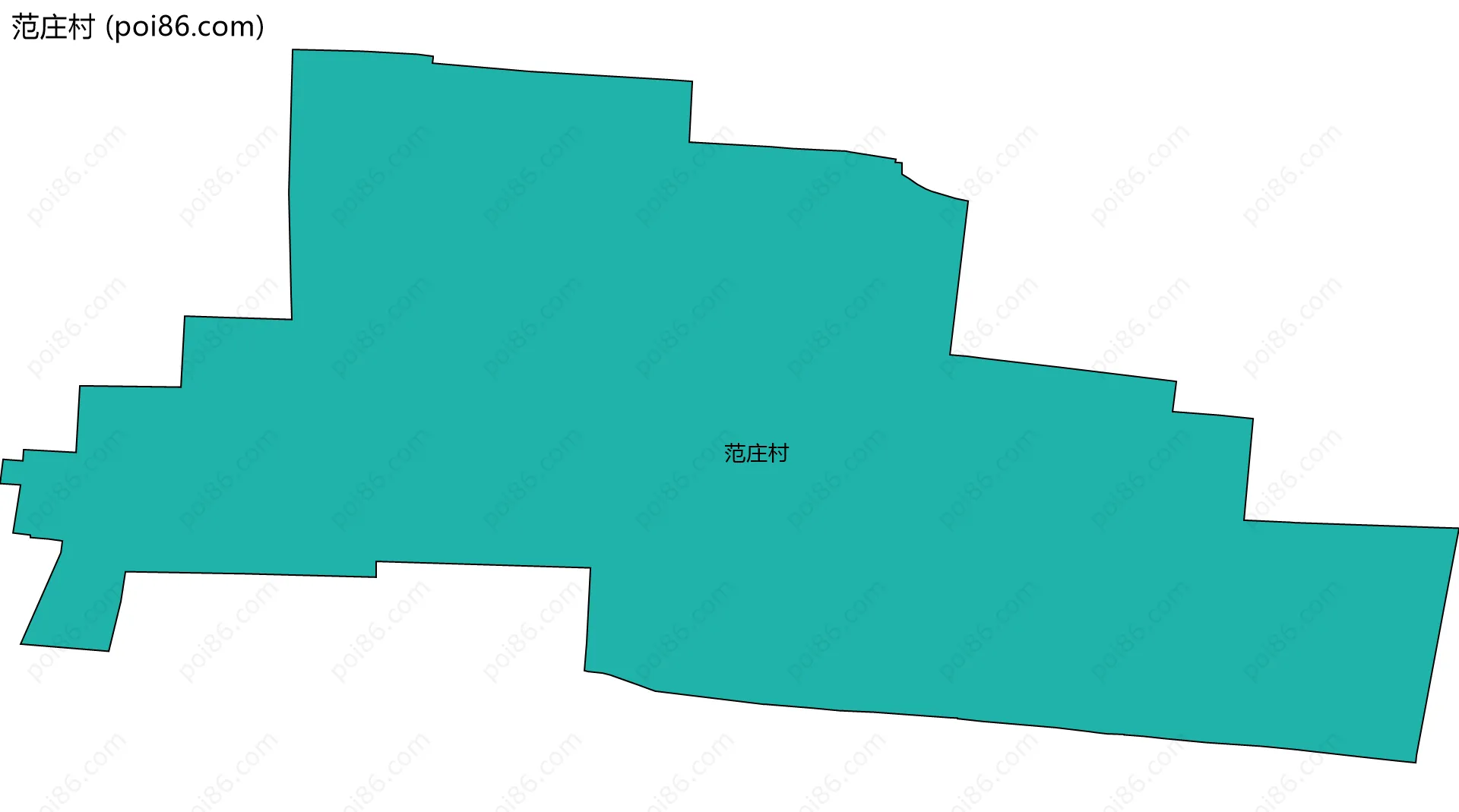 范庄村边界地图