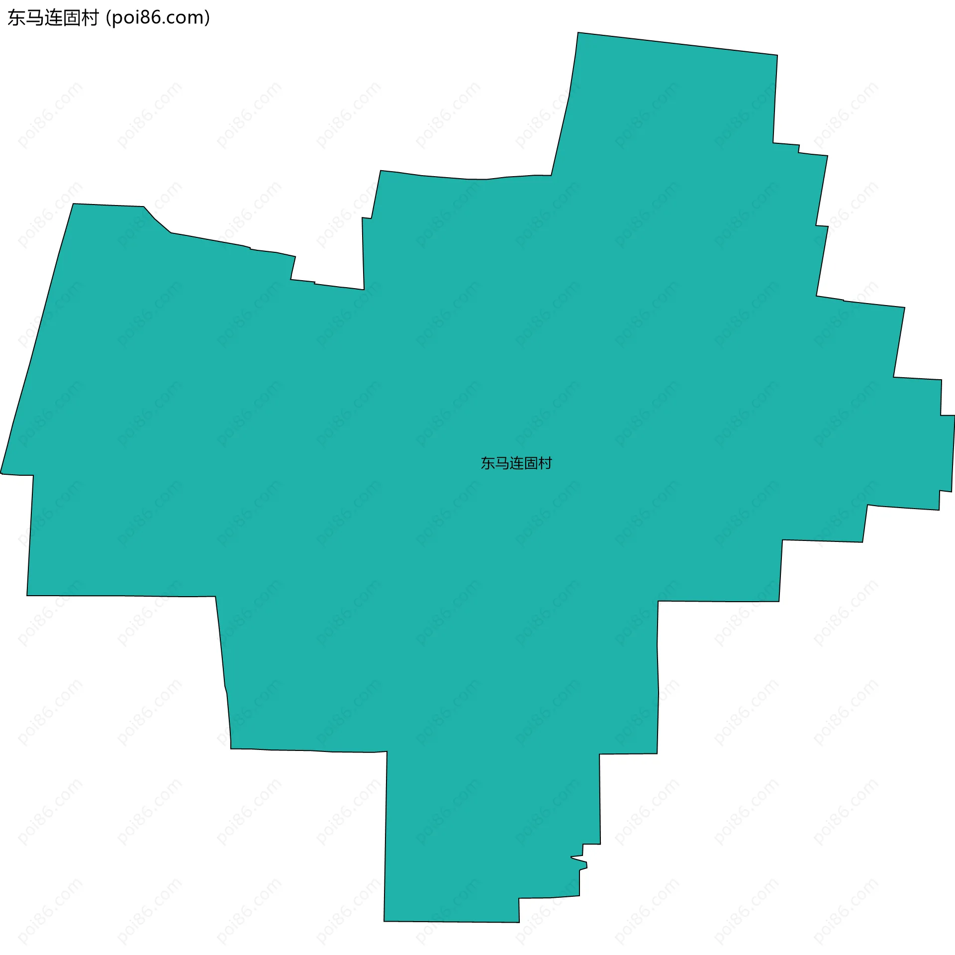 东马连固村边界地图