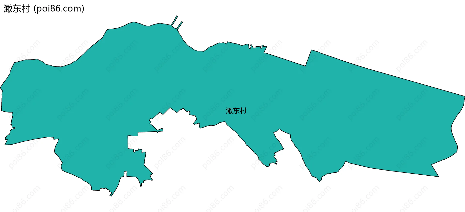 澉东村边界地图