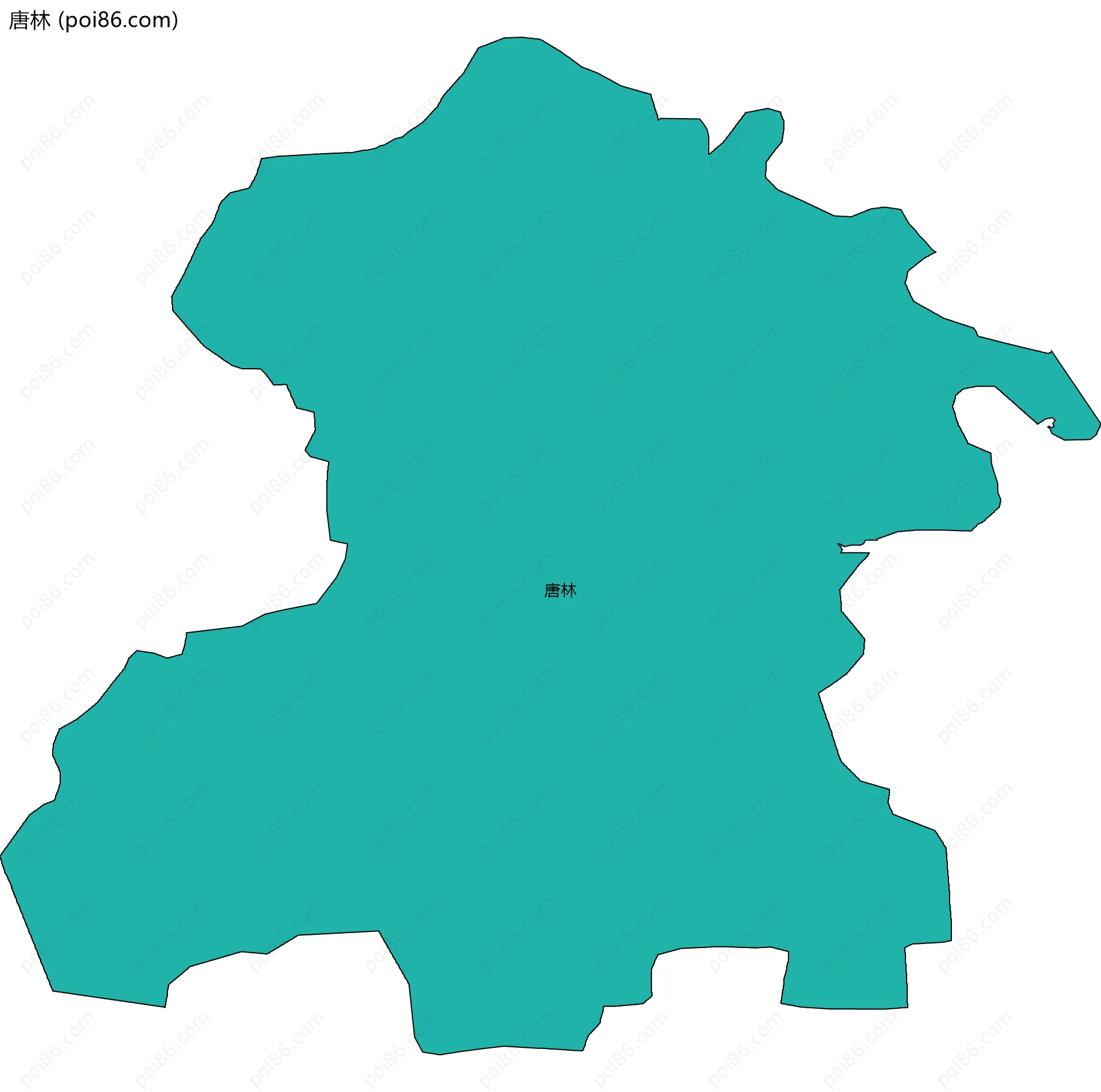 唐林边界地图