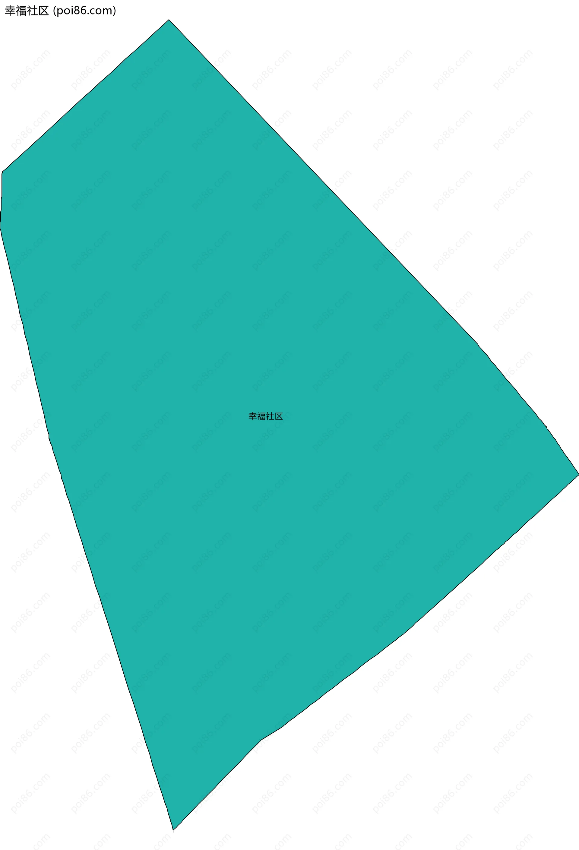 幸福社区边界地图