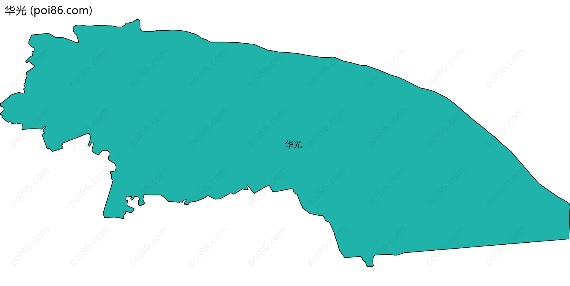 华光边界地图