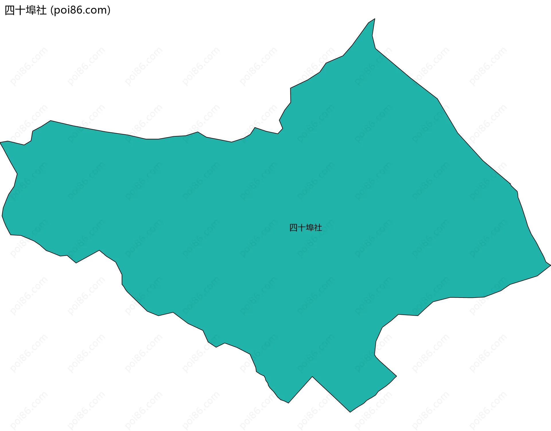 四十埠社边界地图