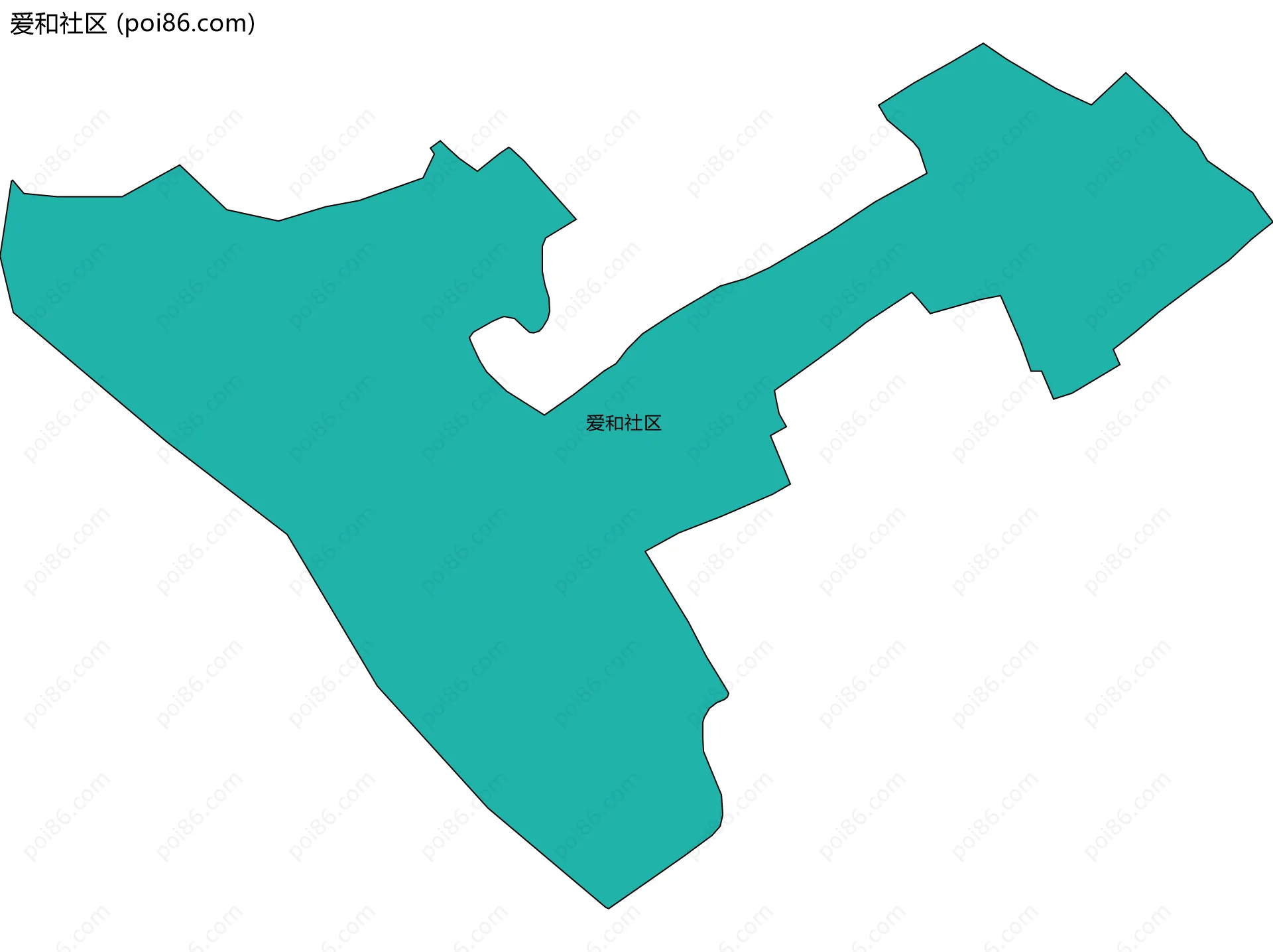 爱和社区边界地图