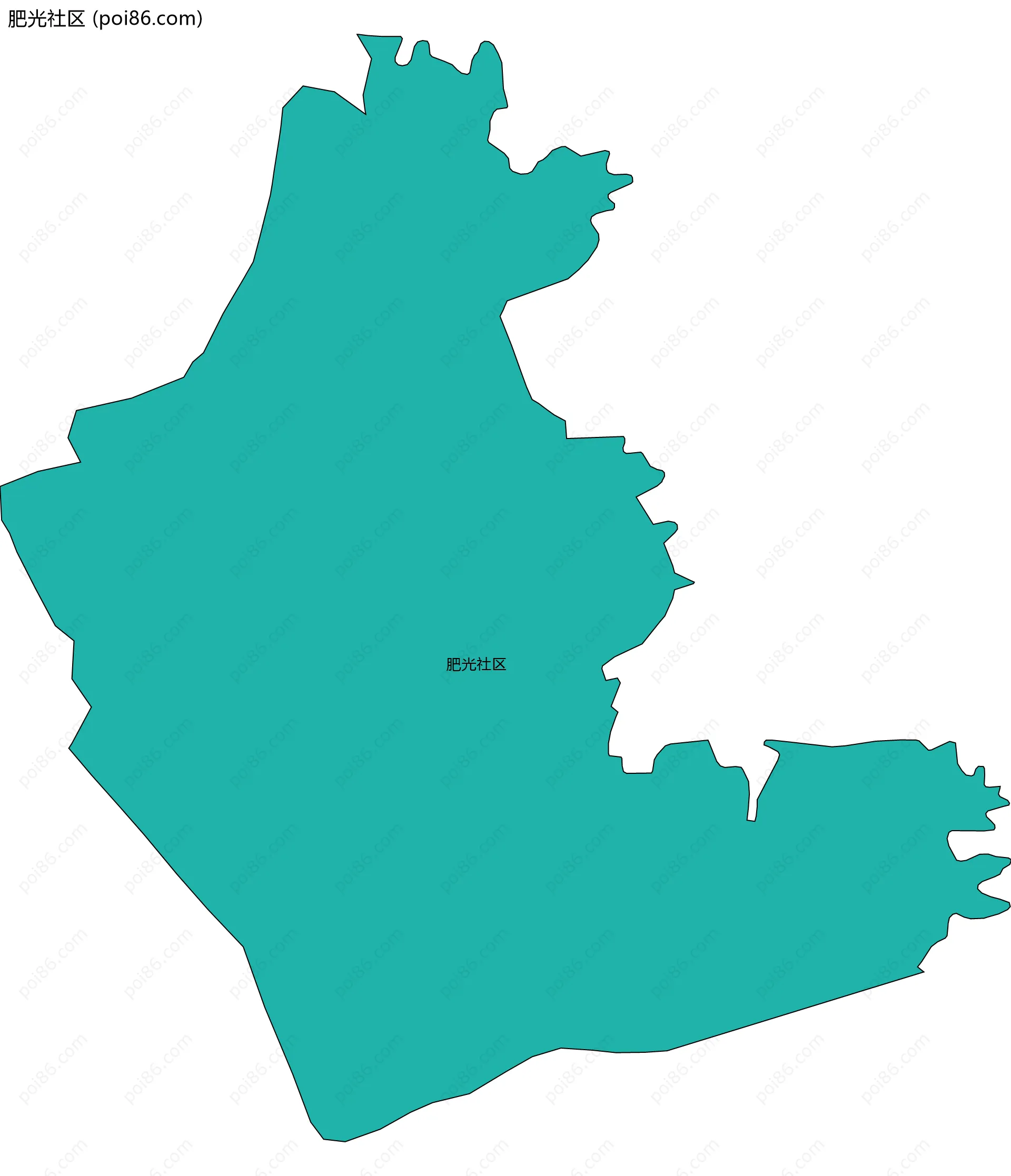 肥光社区边界地图