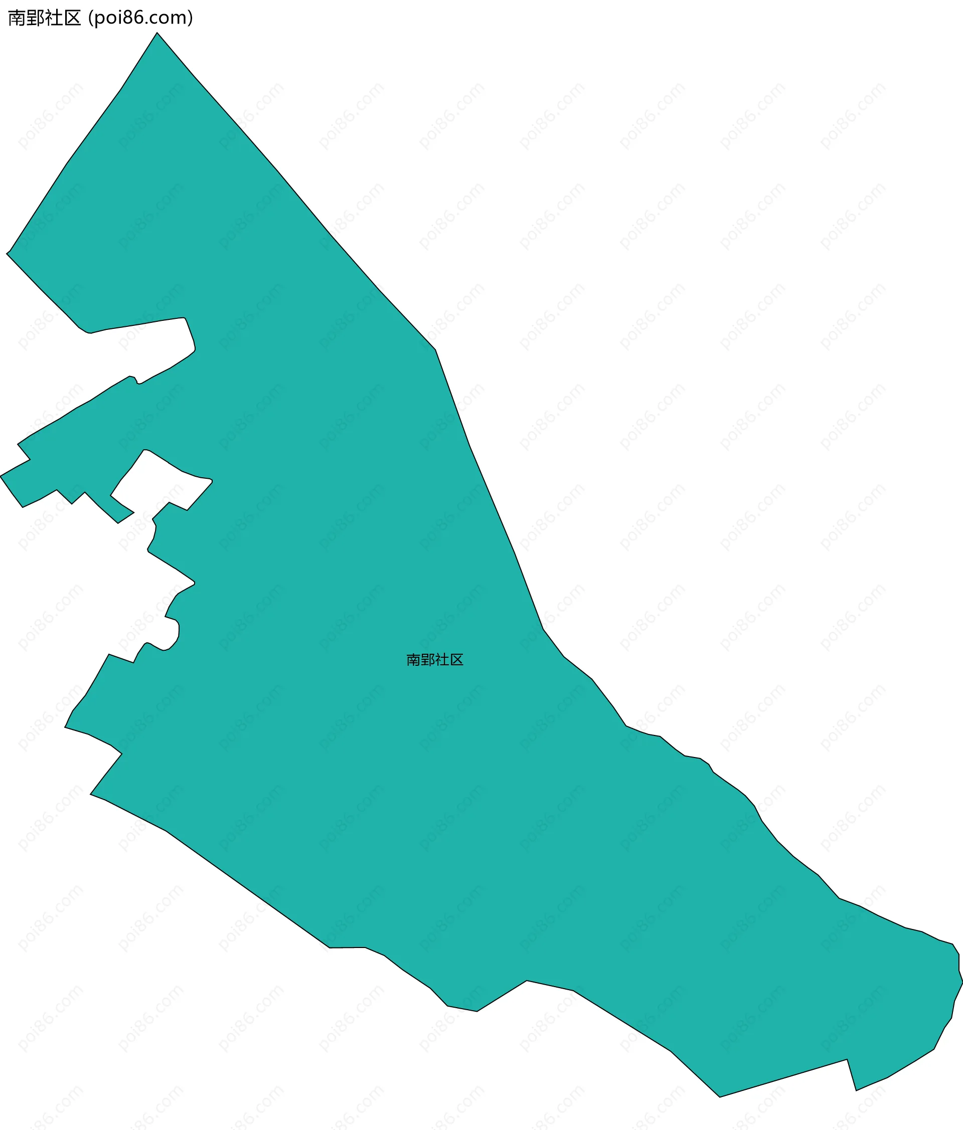 南郢社区边界地图