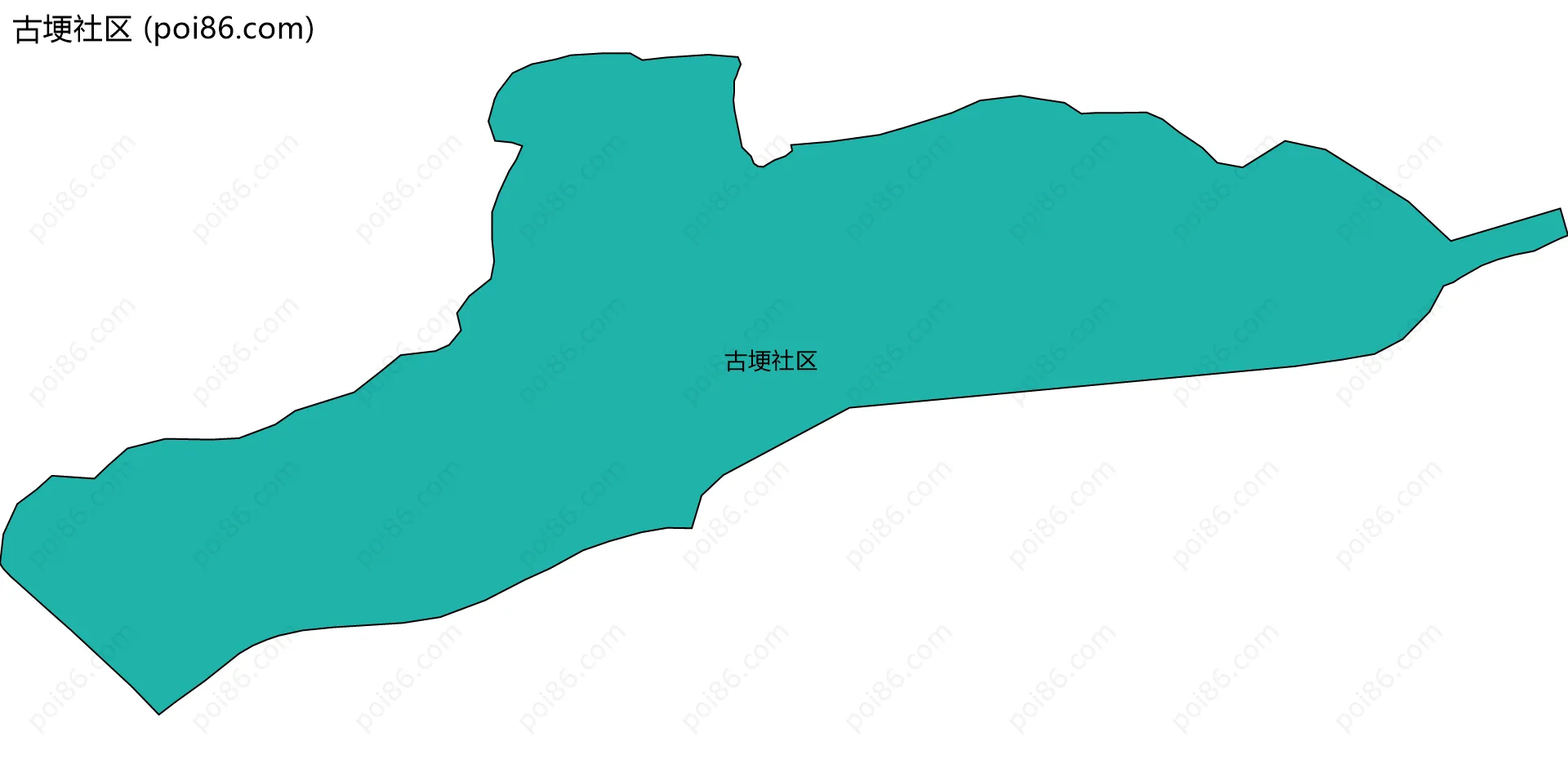 古埂社区边界地图