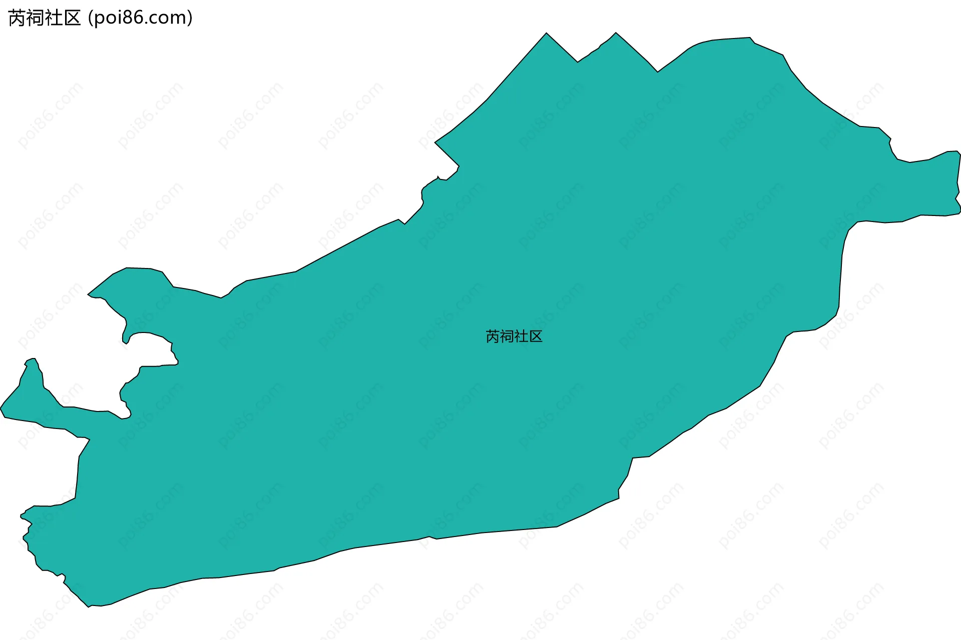 芮祠社区边界地图