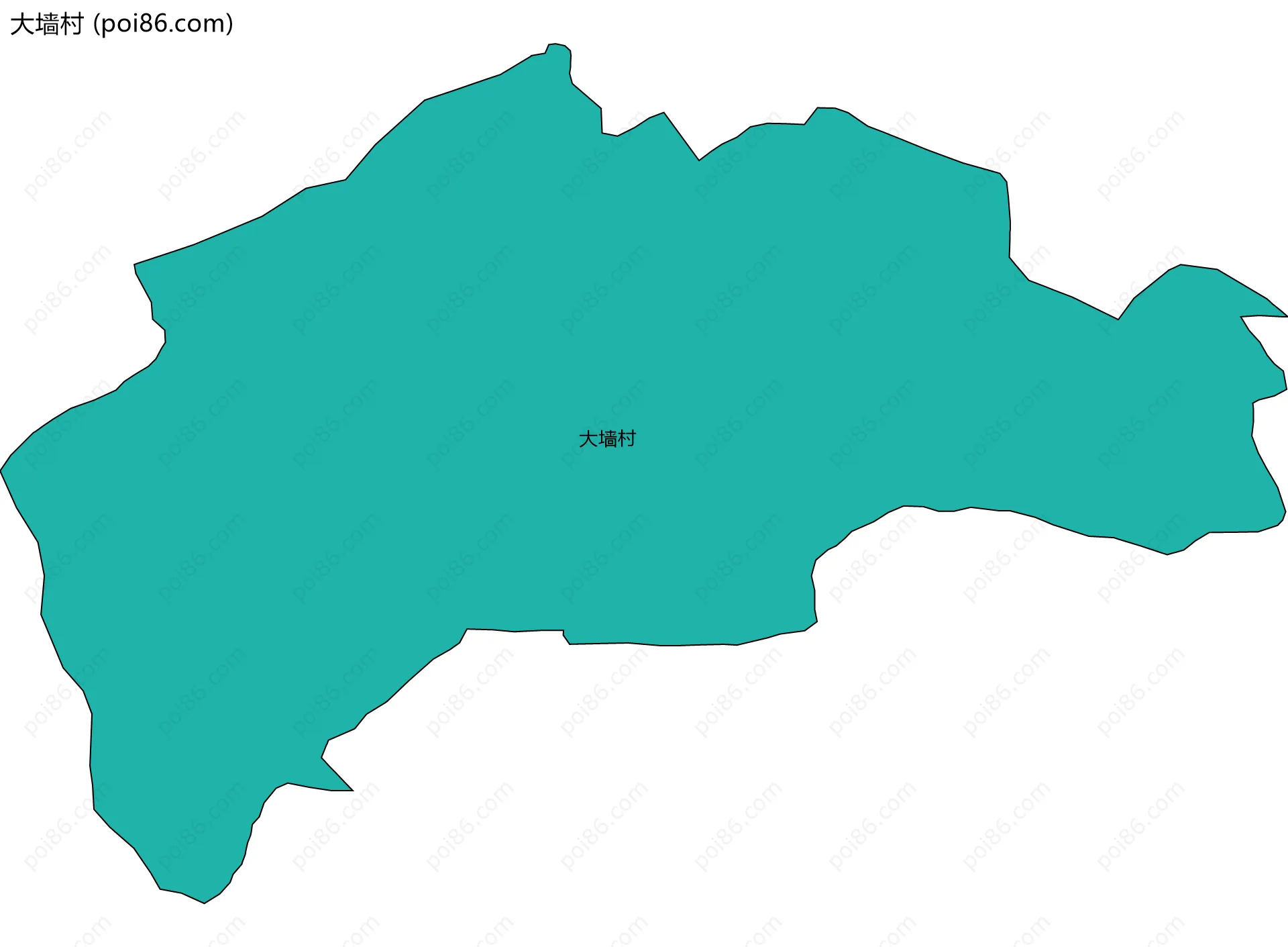 大墙村边界地图