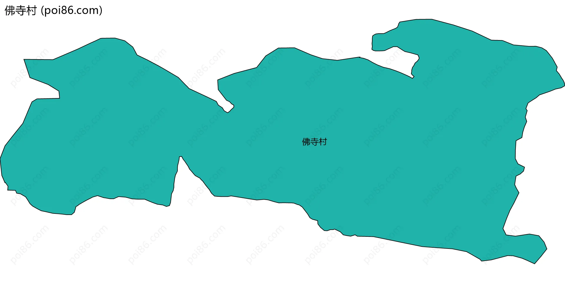 佛寺村边界地图