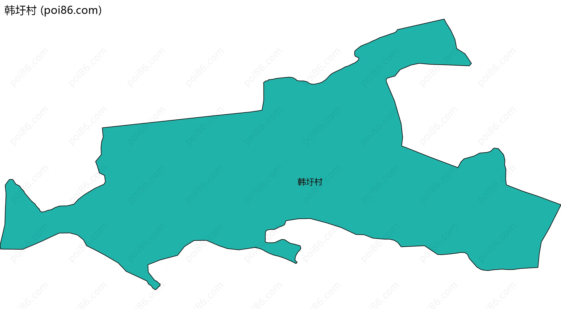 韩圩村边界地图