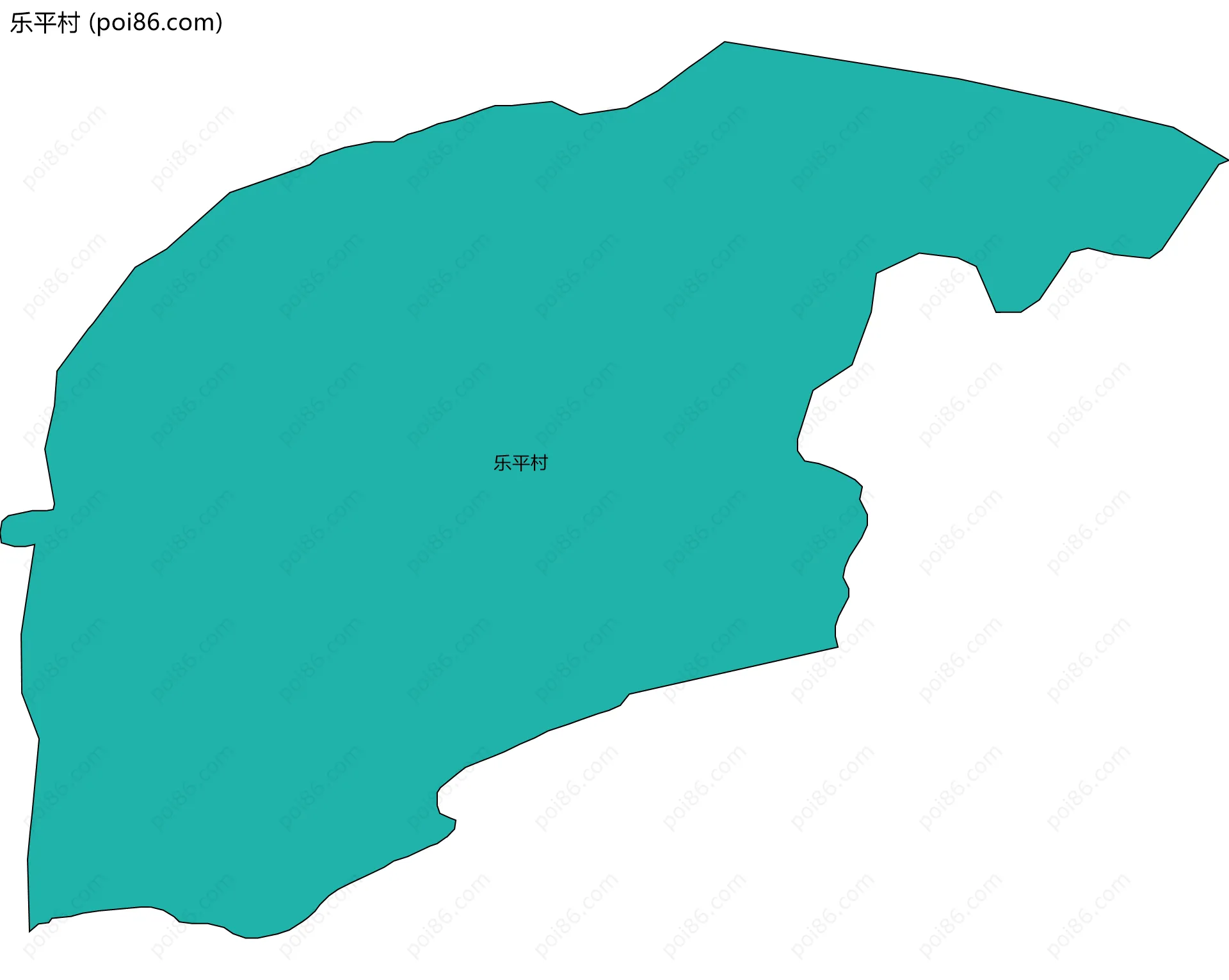 乐平村边界地图