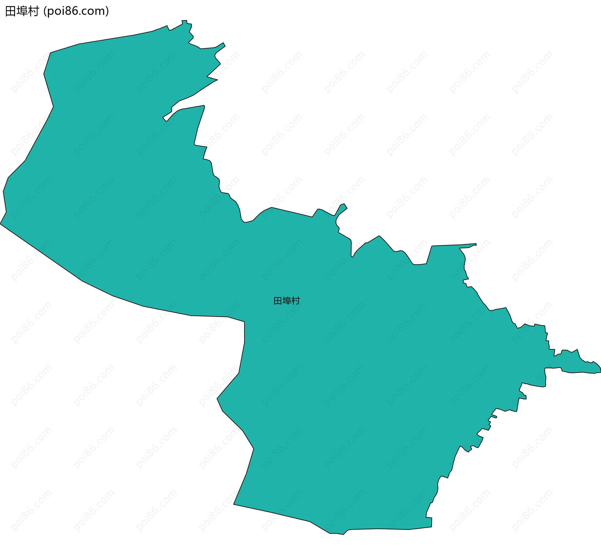 田埠村边界地图