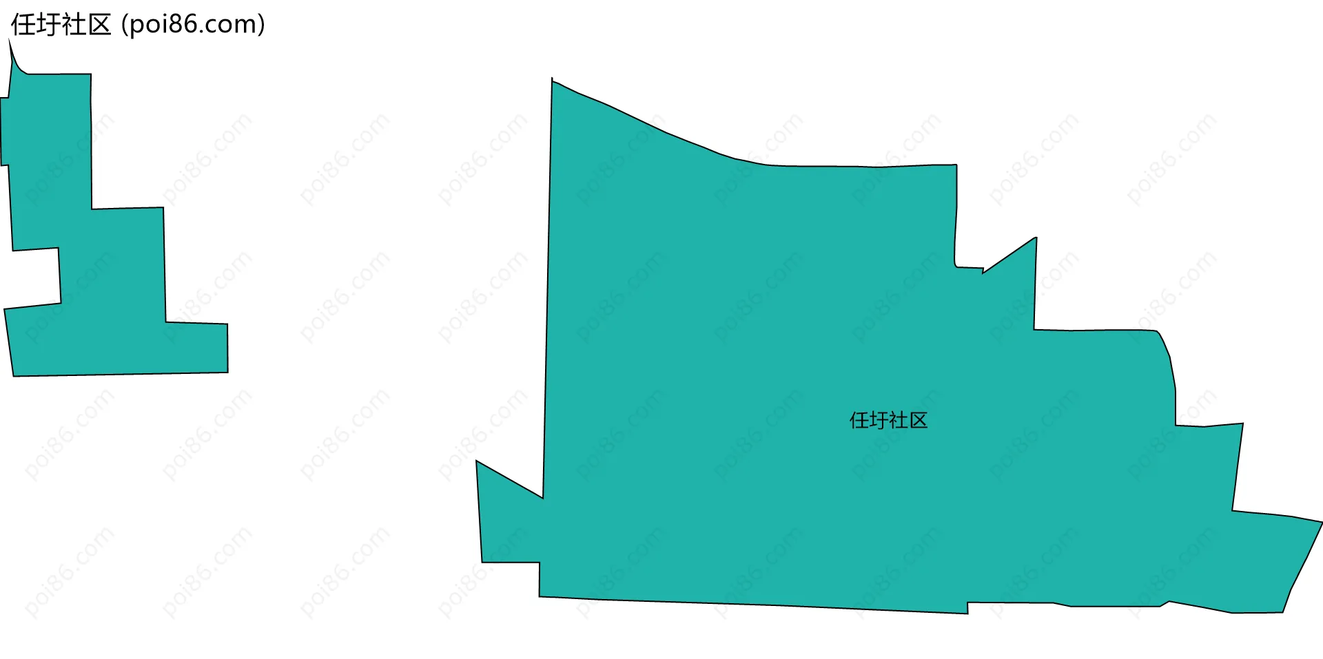 任圩社区边界地图