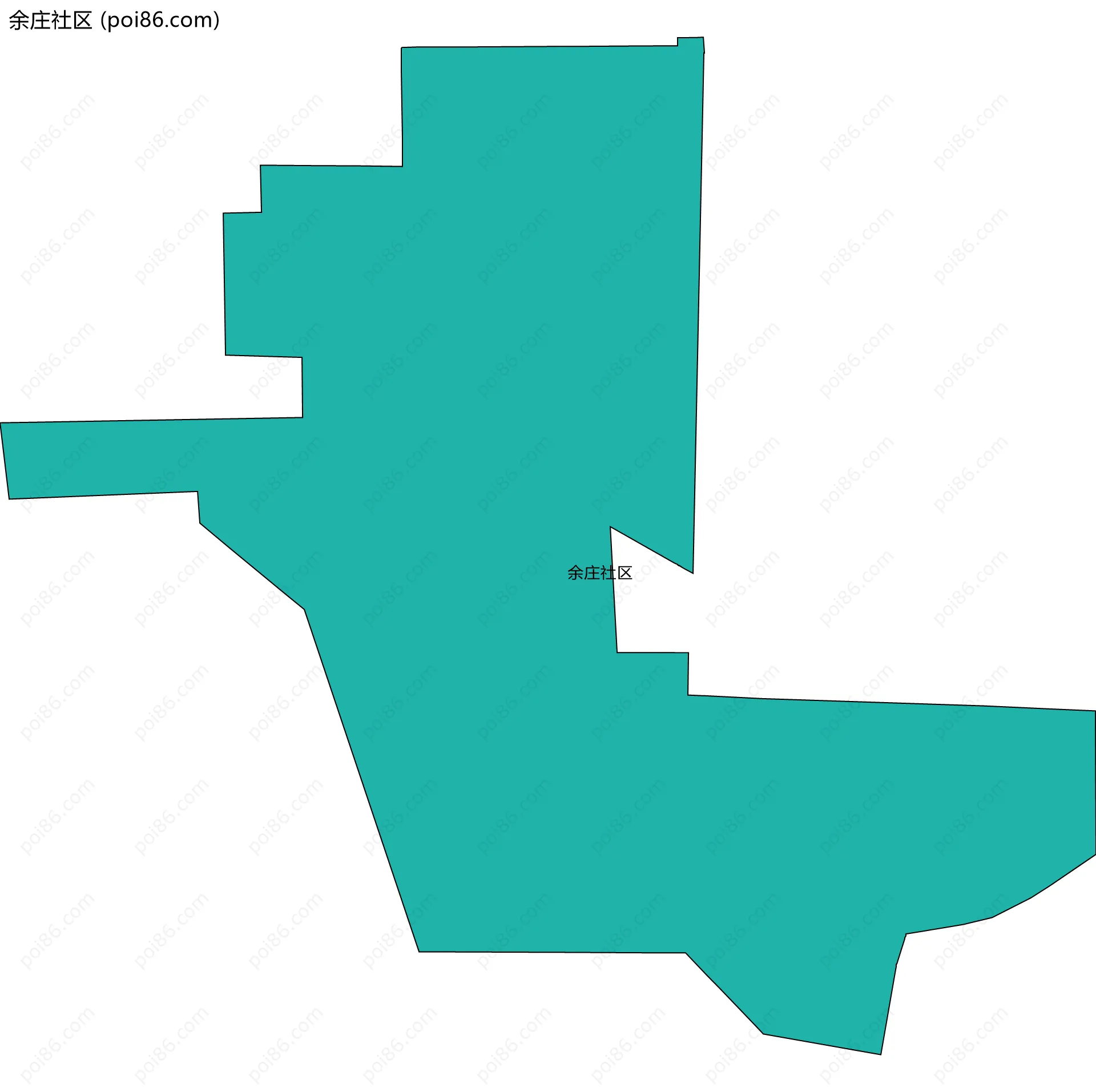 余庄社区边界地图