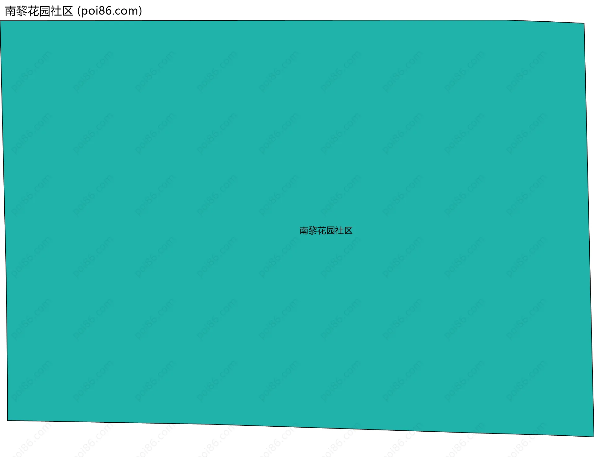南黎花园社区边界地图