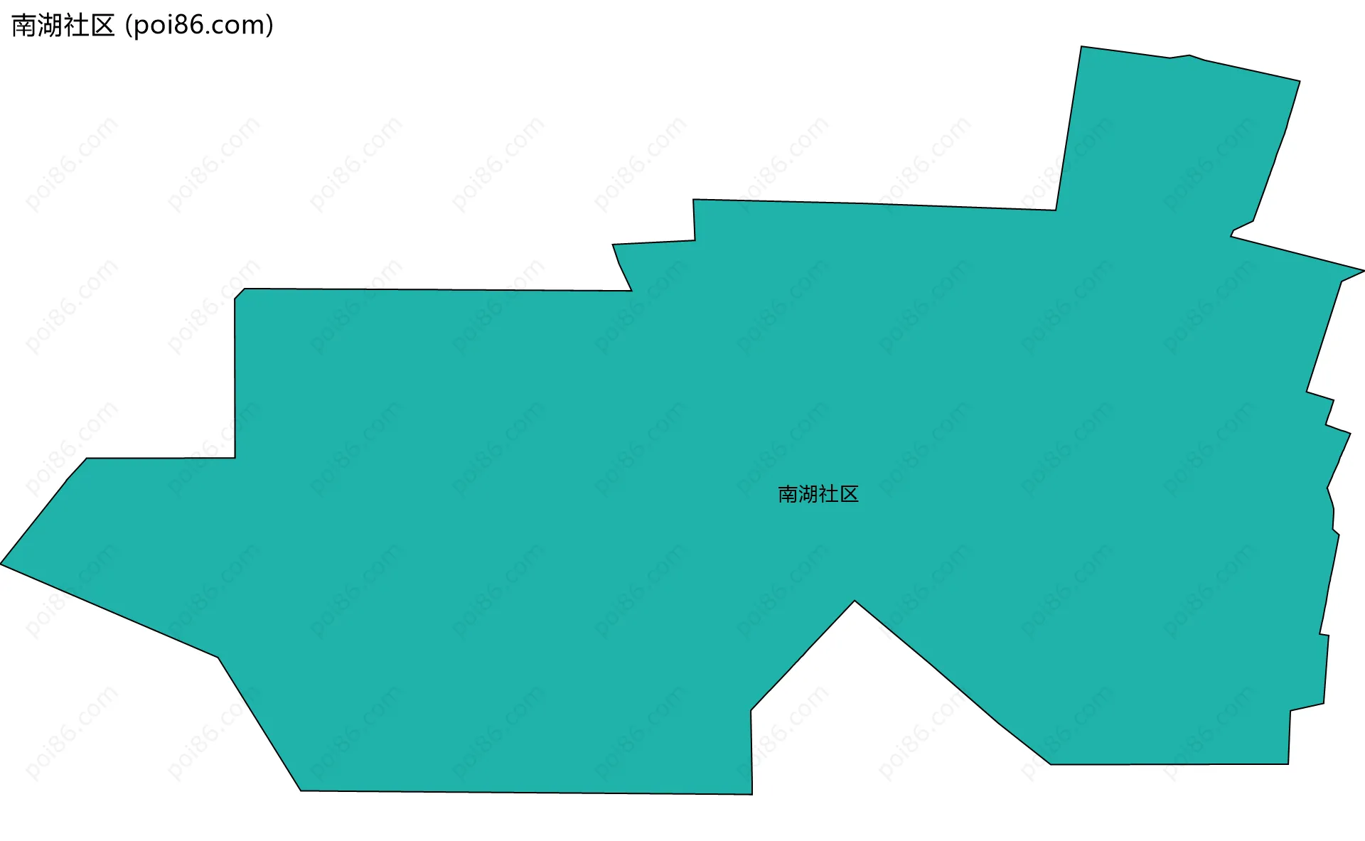 南湖社区边界地图