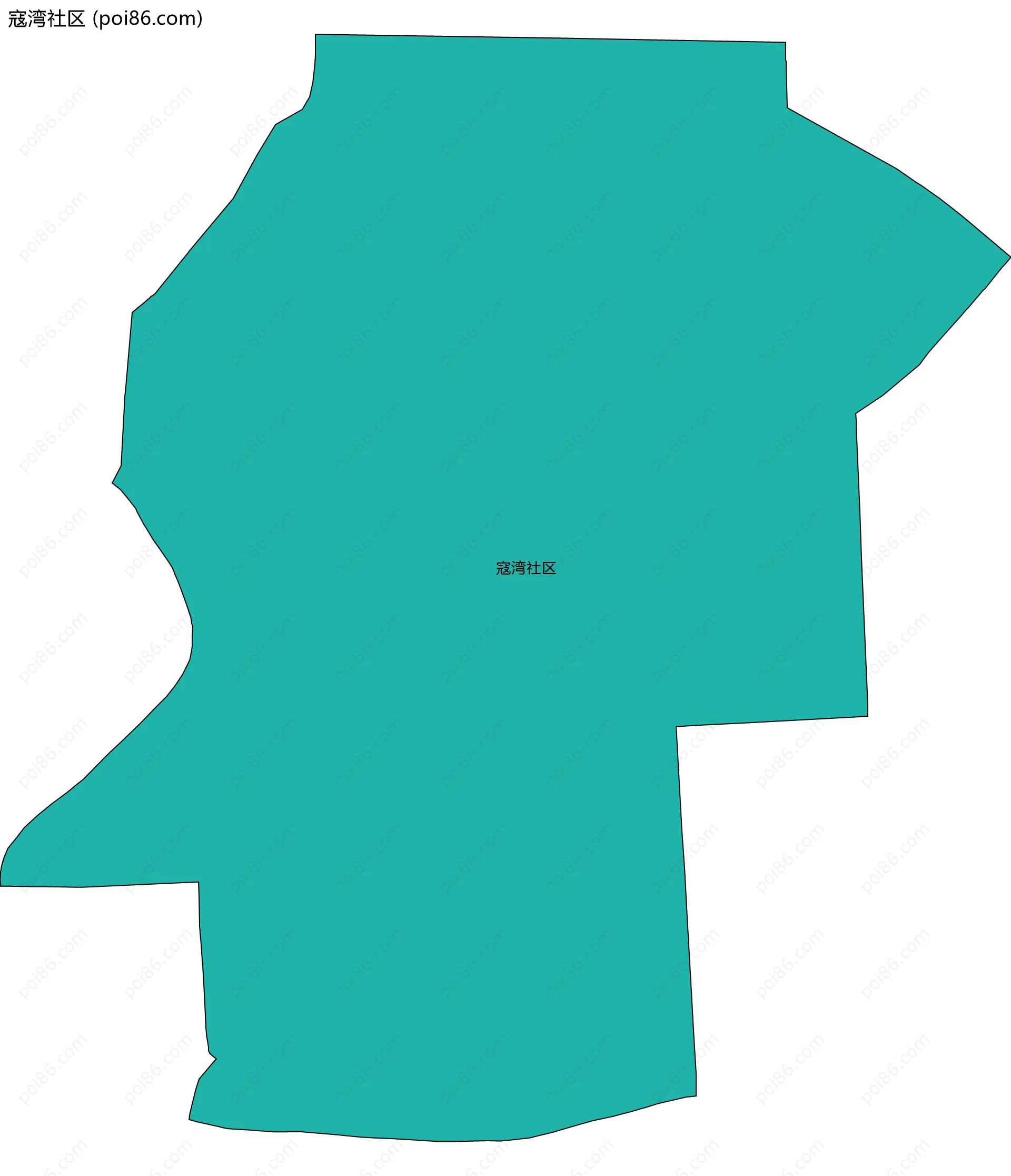 寇湾社区边界地图