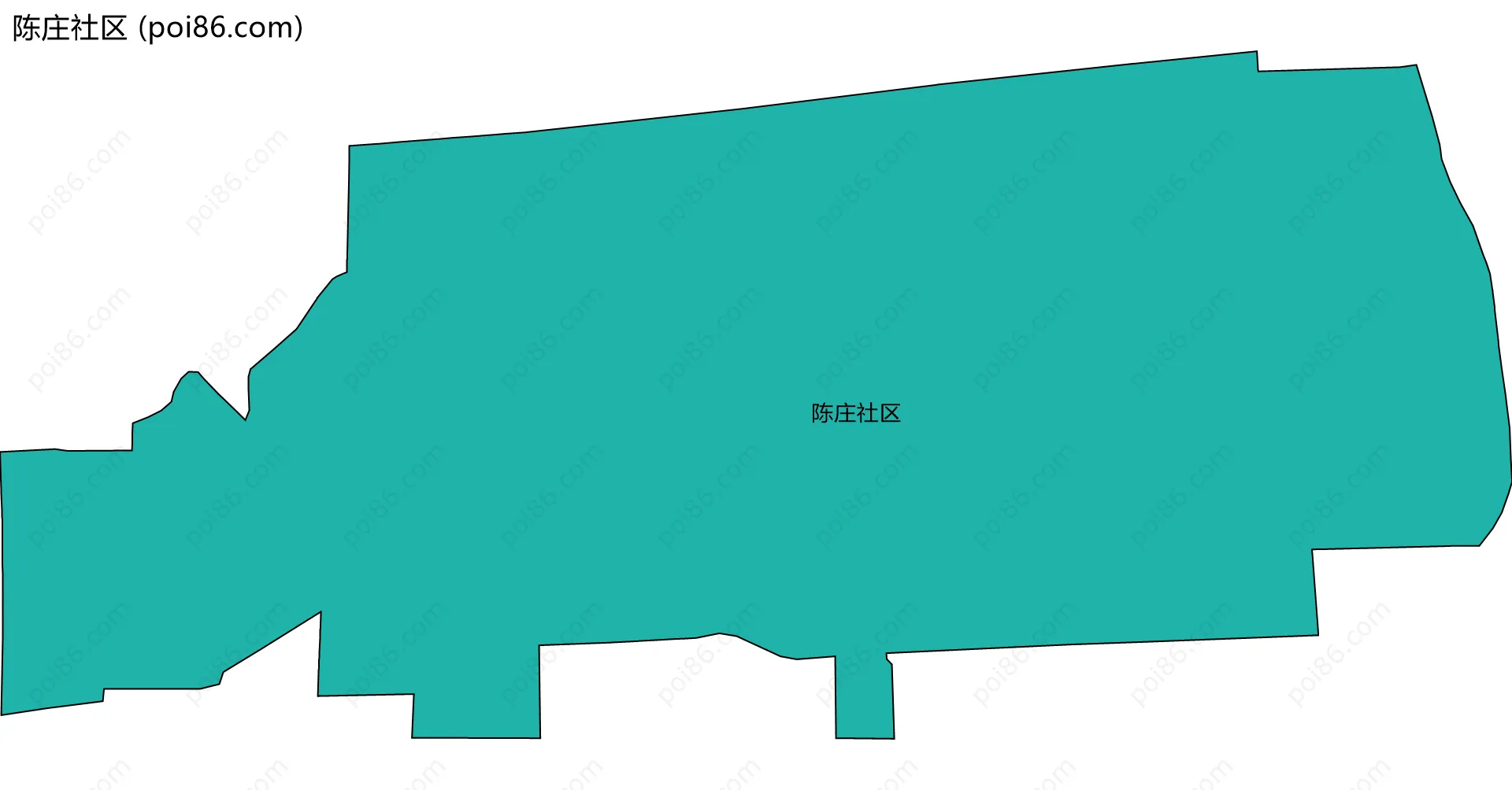 陈庄社区边界地图