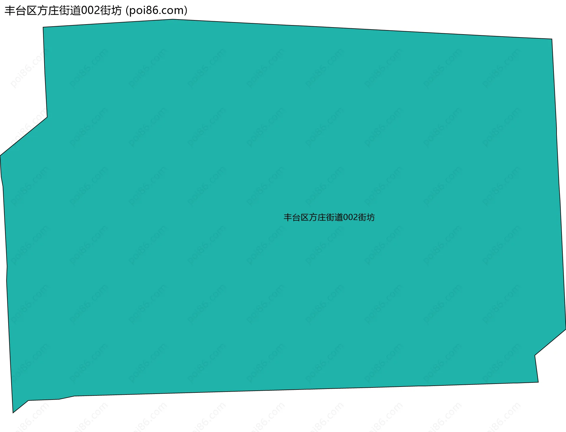 丰台区方庄街道002街坊边界地图