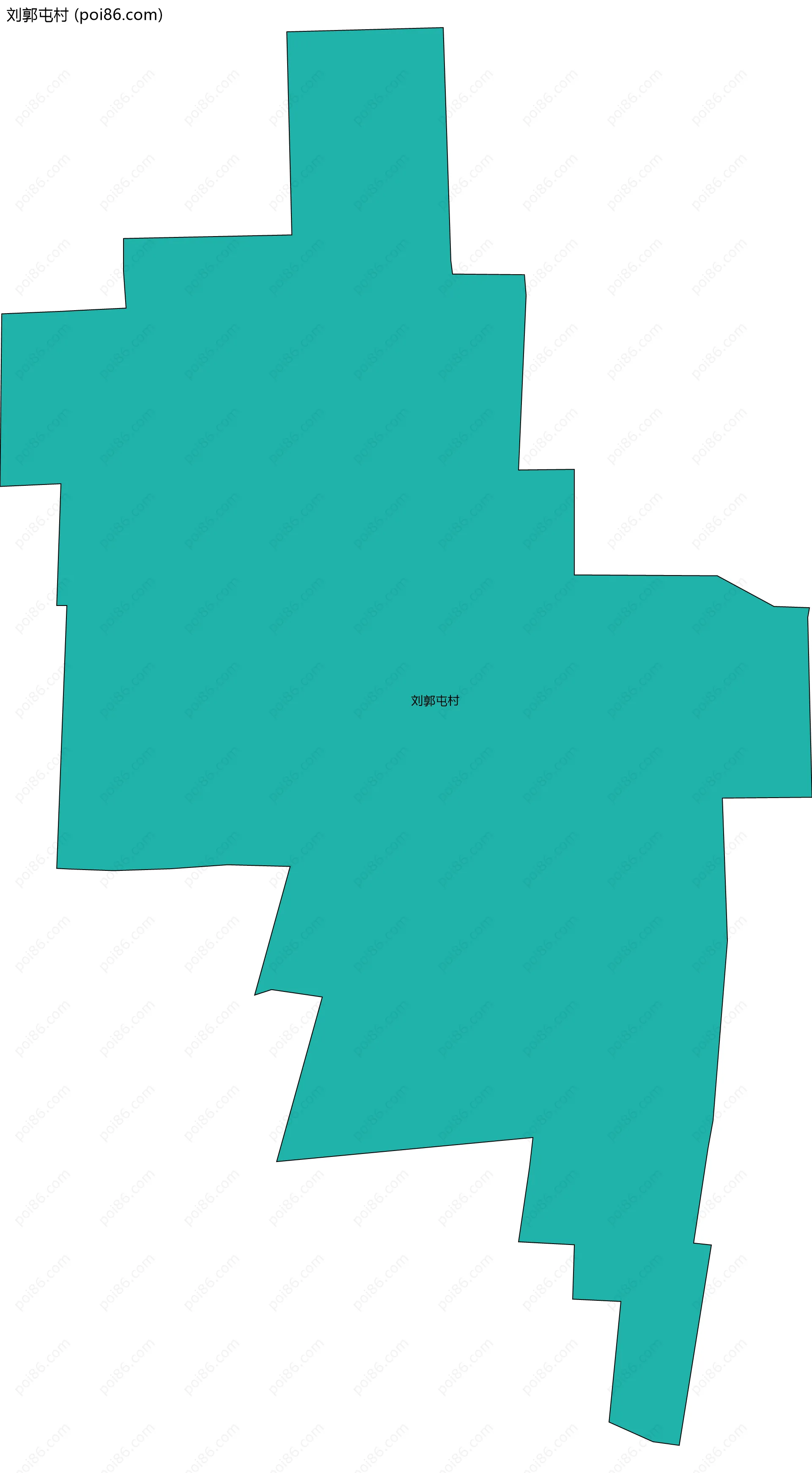 刘郭屯村边界地图