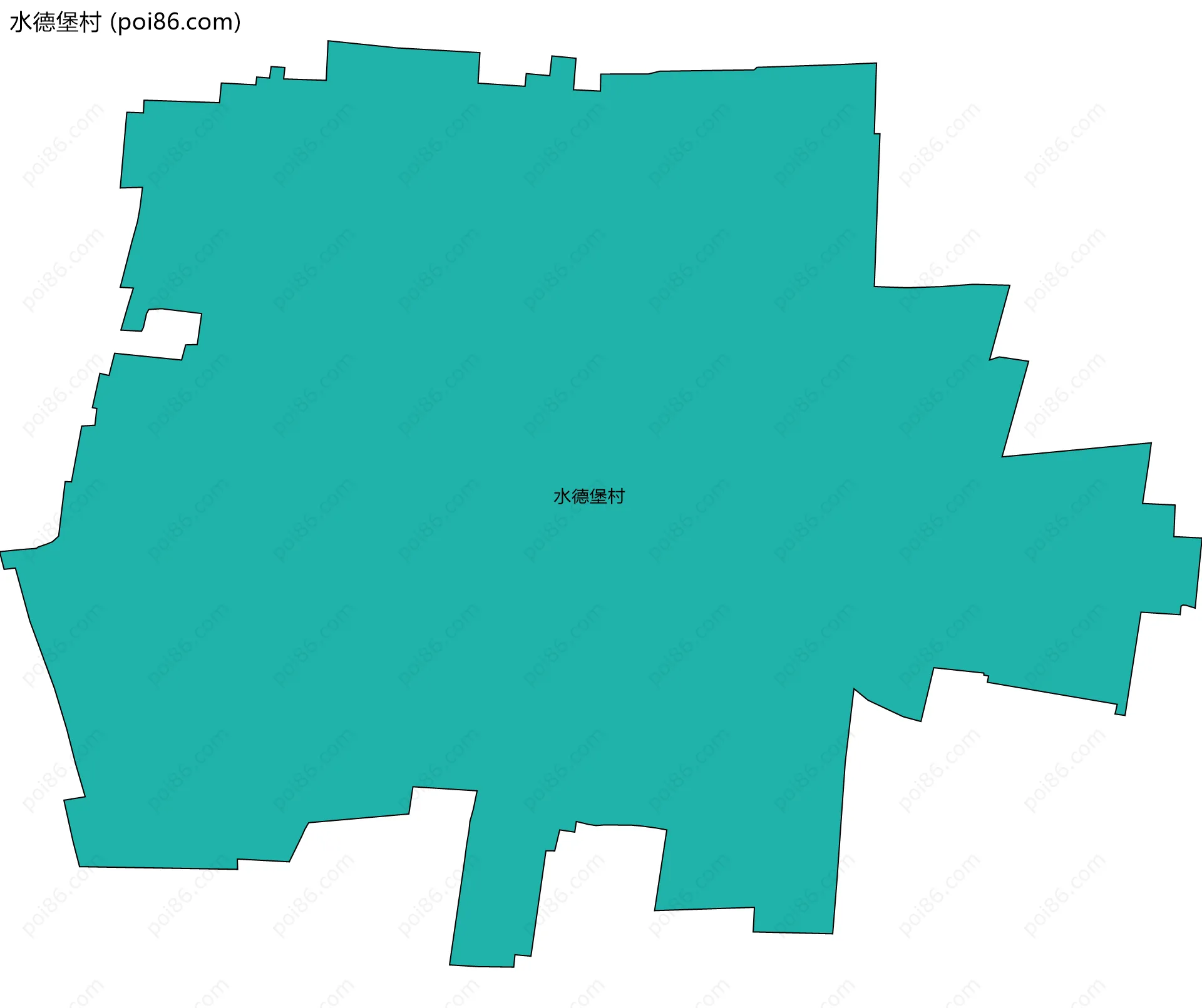 水德堡村边界地图