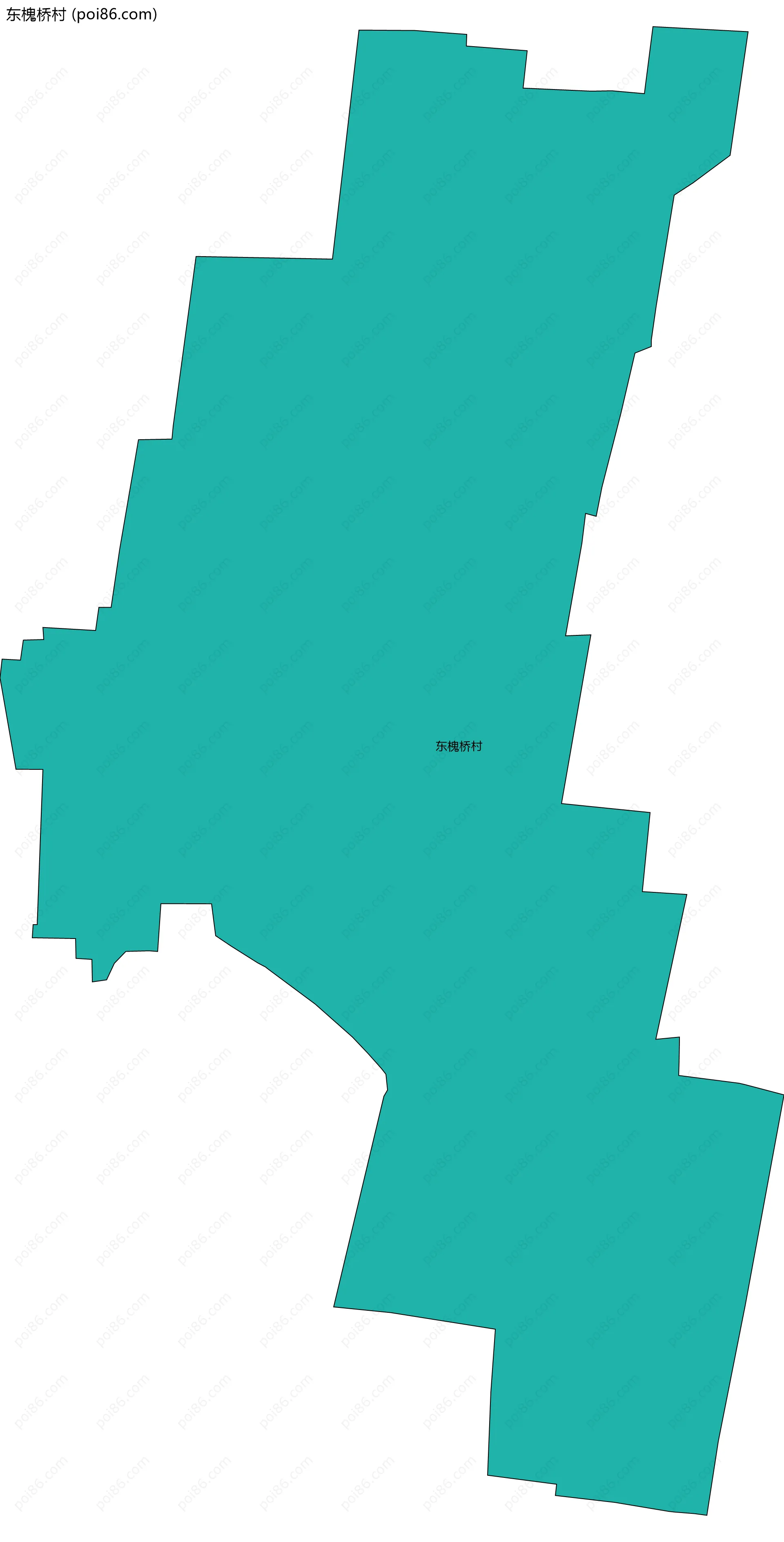 东槐桥村边界地图