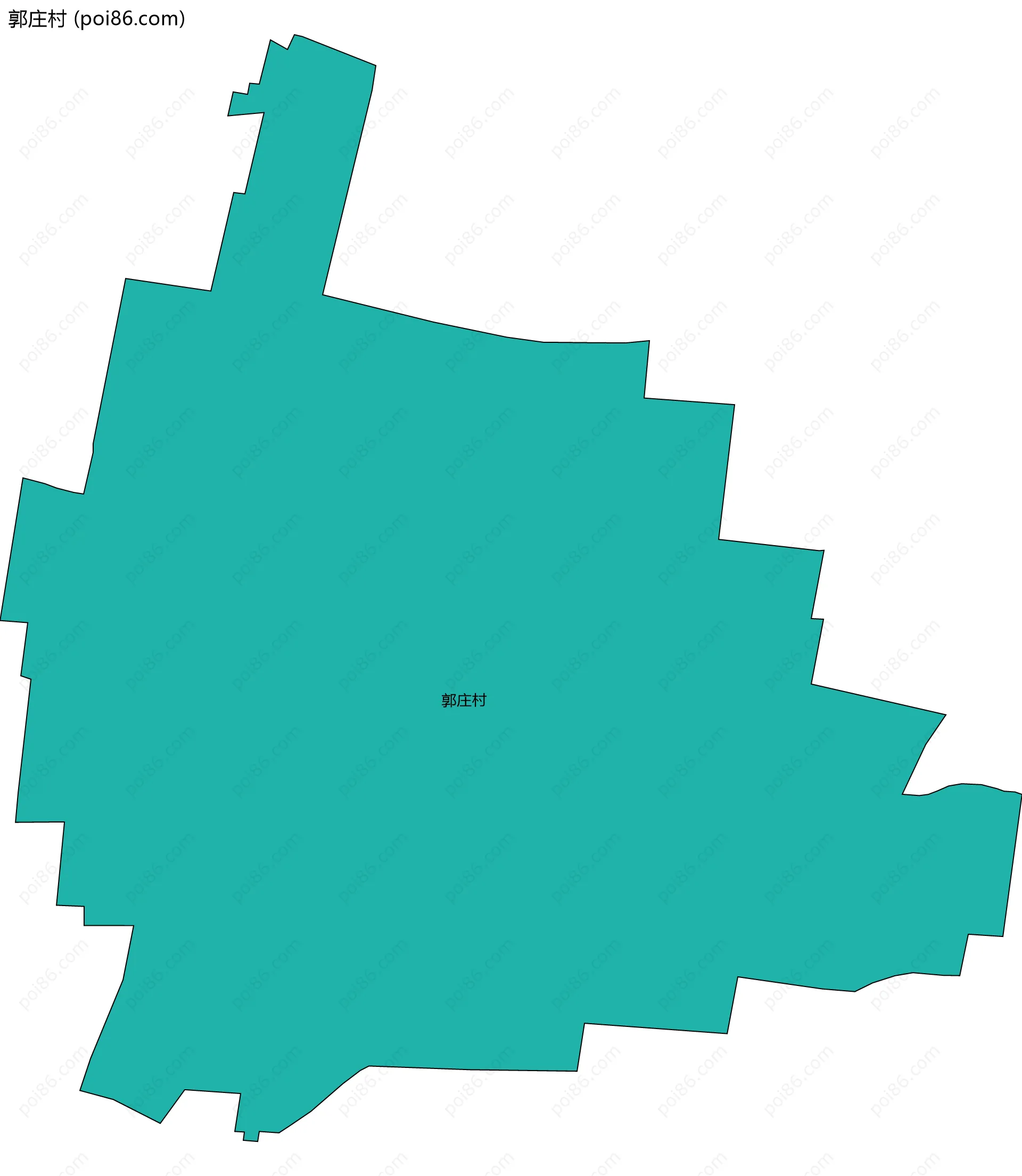 郭庄村边界地图