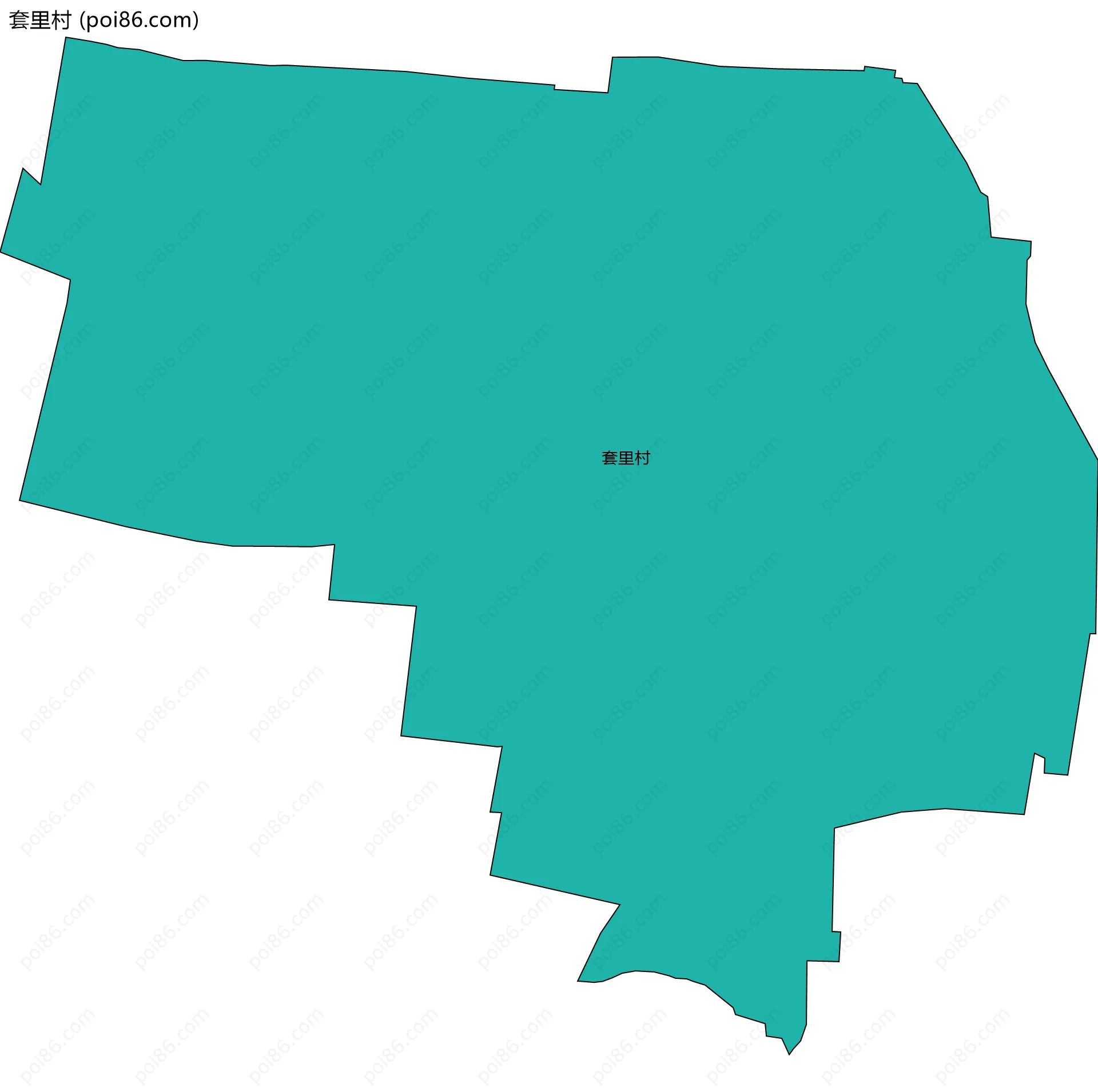 套里村边界地图