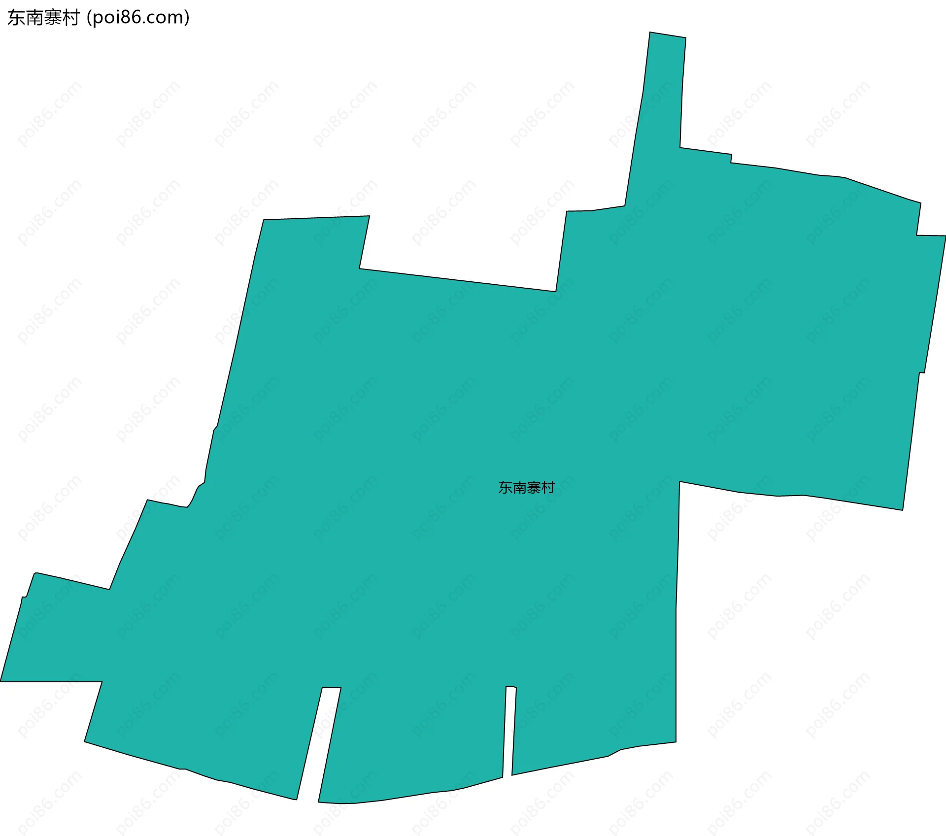 东南寨村边界地图