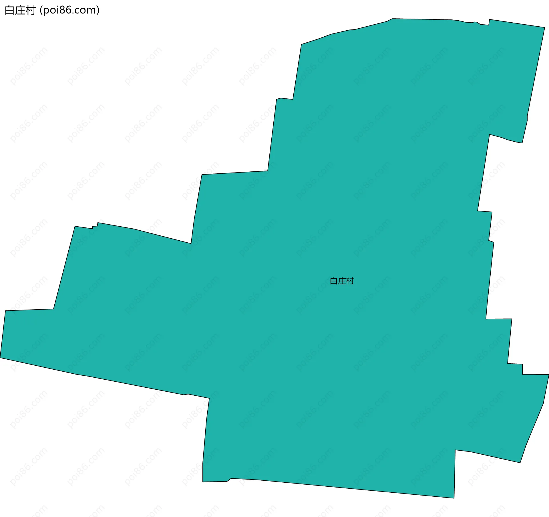 白庄村边界地图