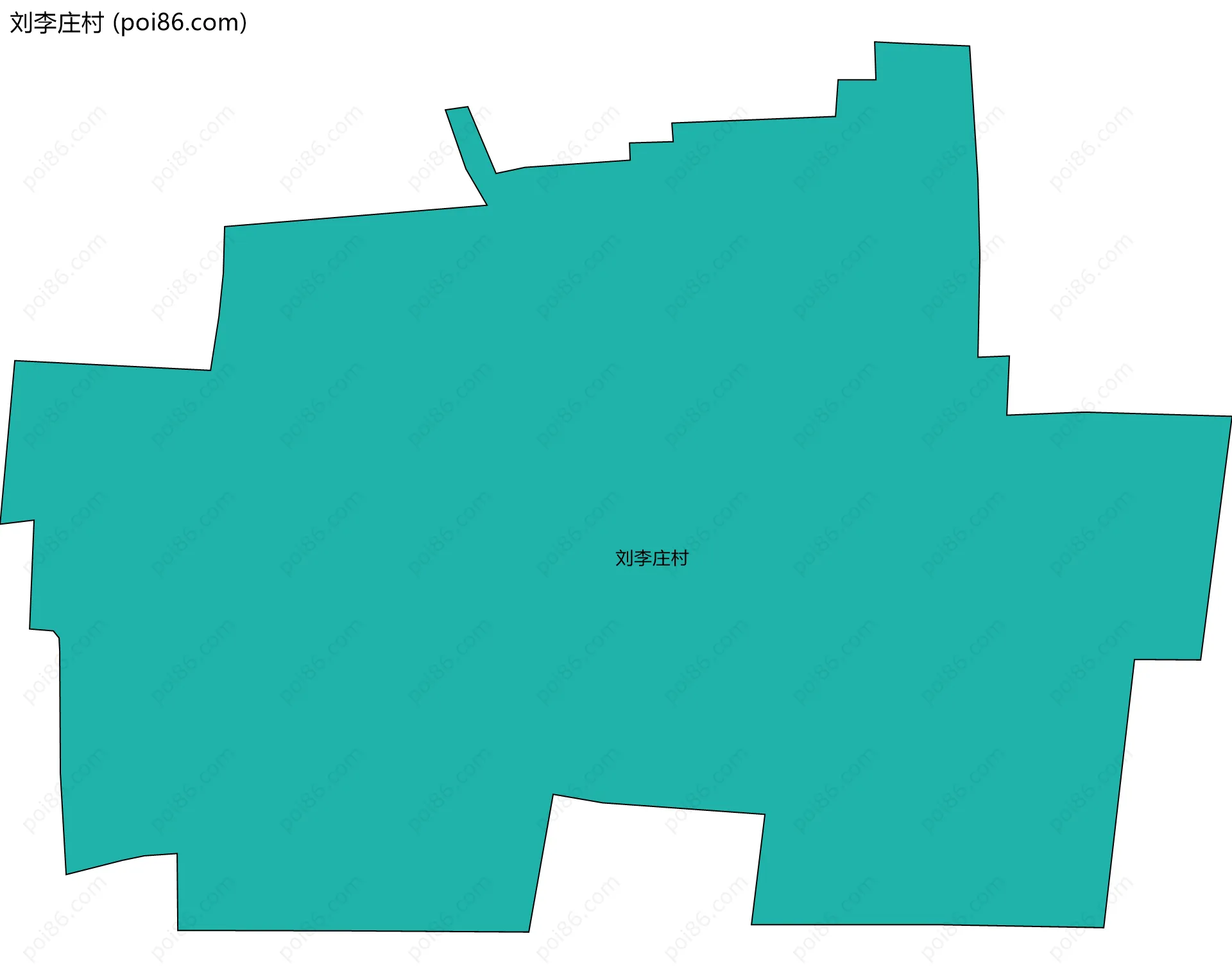 刘李庄村边界地图