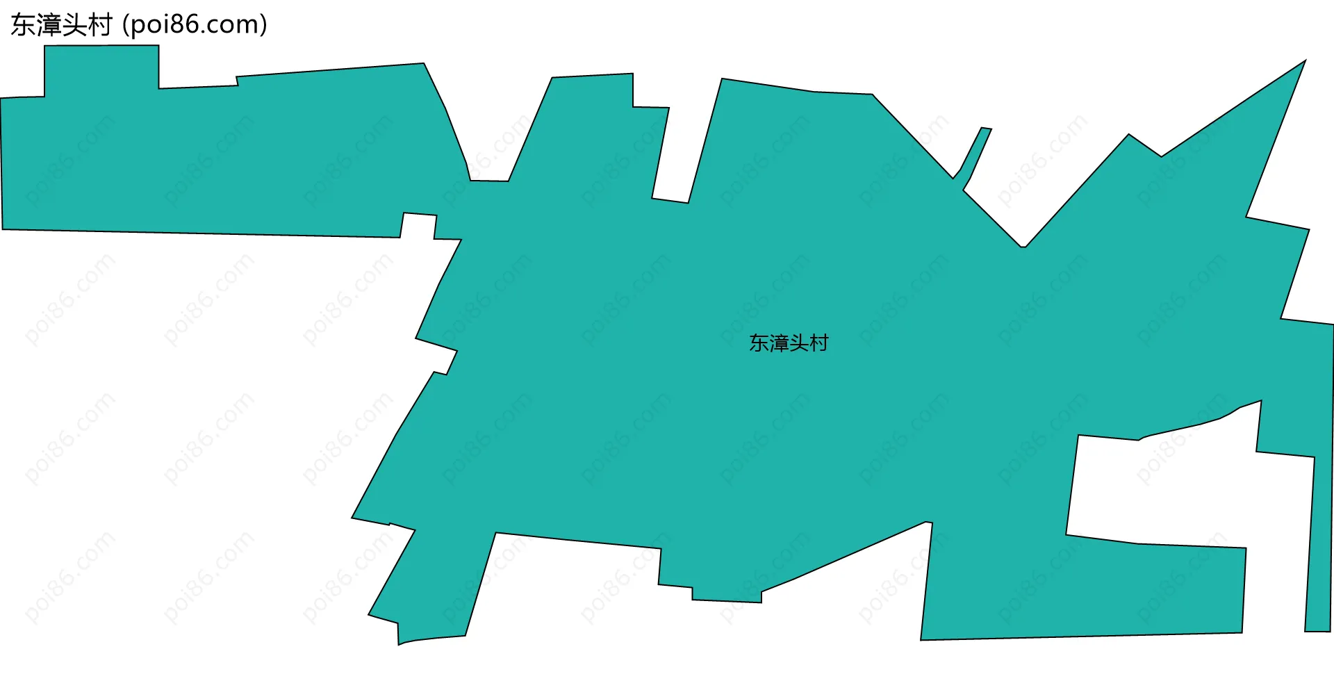 东漳头村边界地图