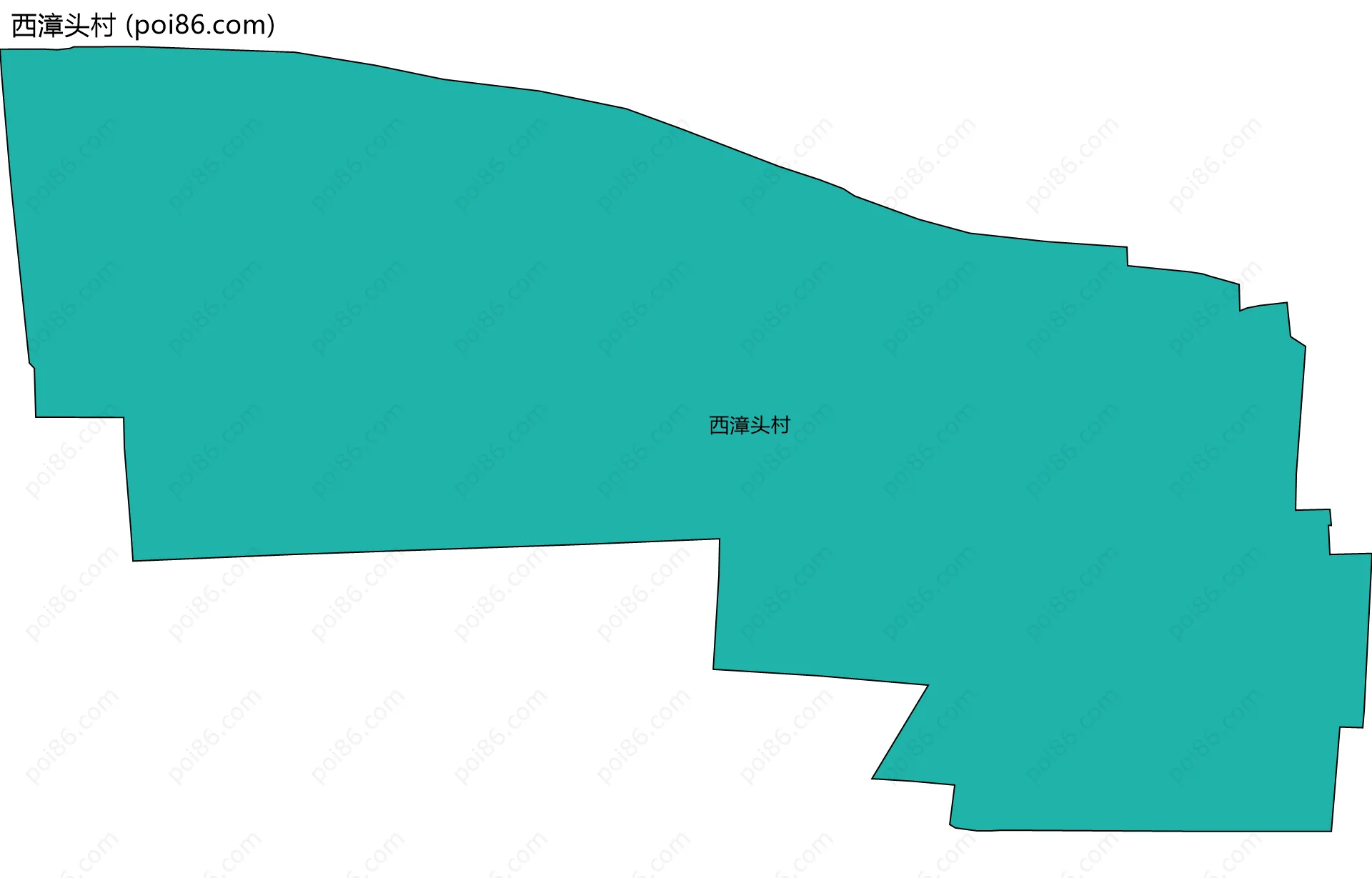 西漳头村边界地图