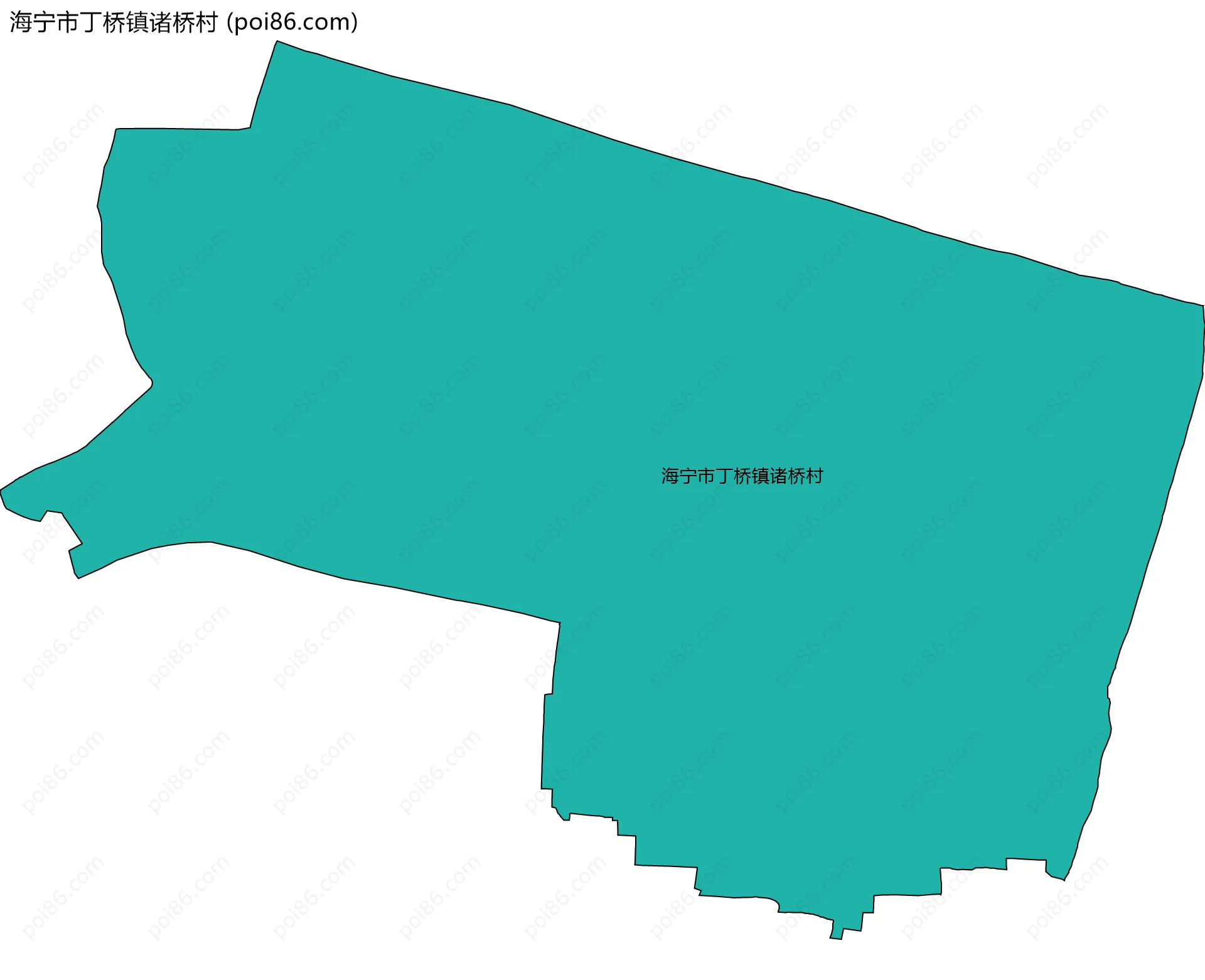 海宁市丁桥镇诸桥村边界地图